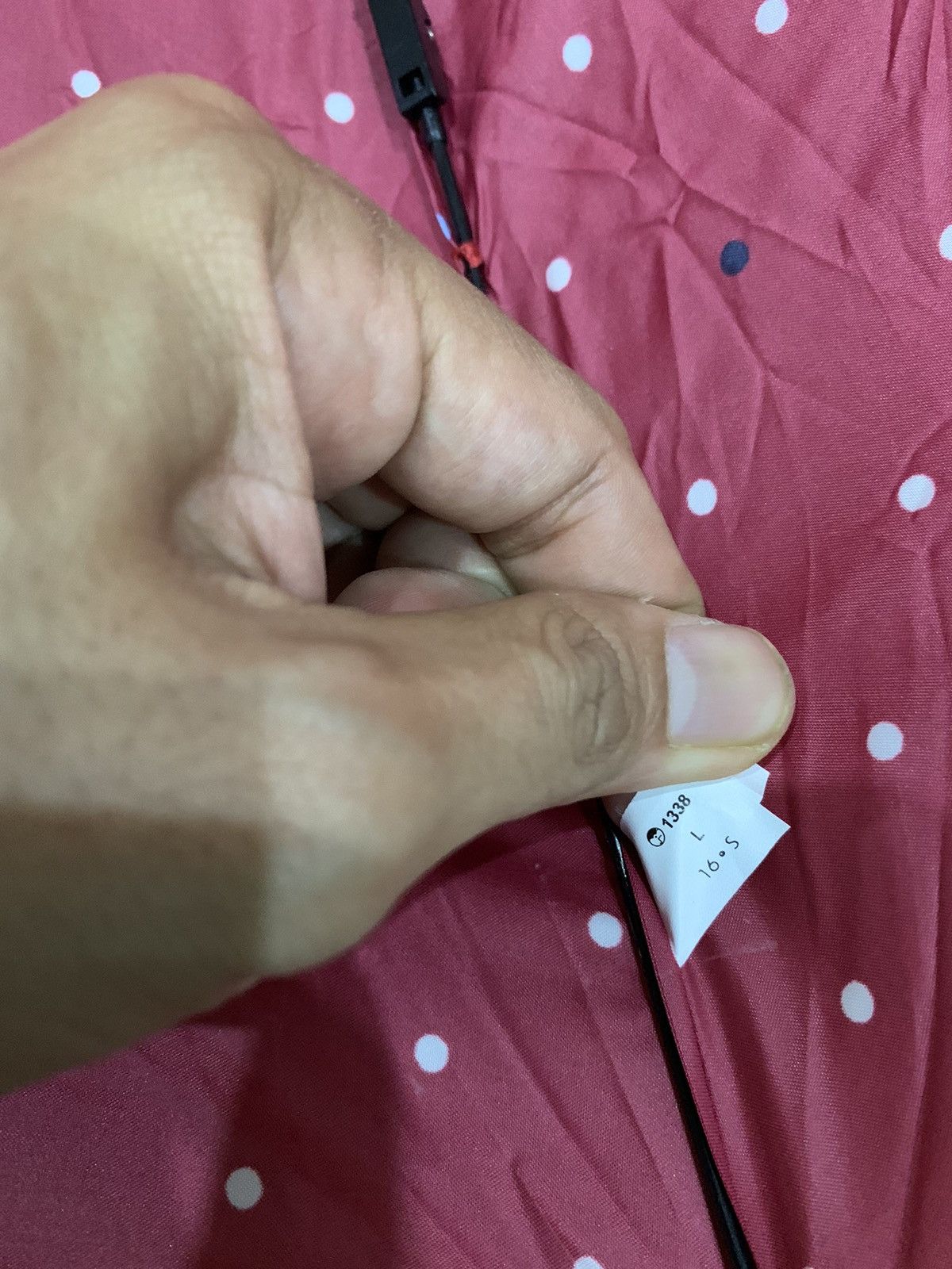 Polo Ralph Lauren × Vintage POLO RALPH LAUREN POLKADOTS PRINT FOLDING UMBRELLA Size 38 - 5 Thumbnail