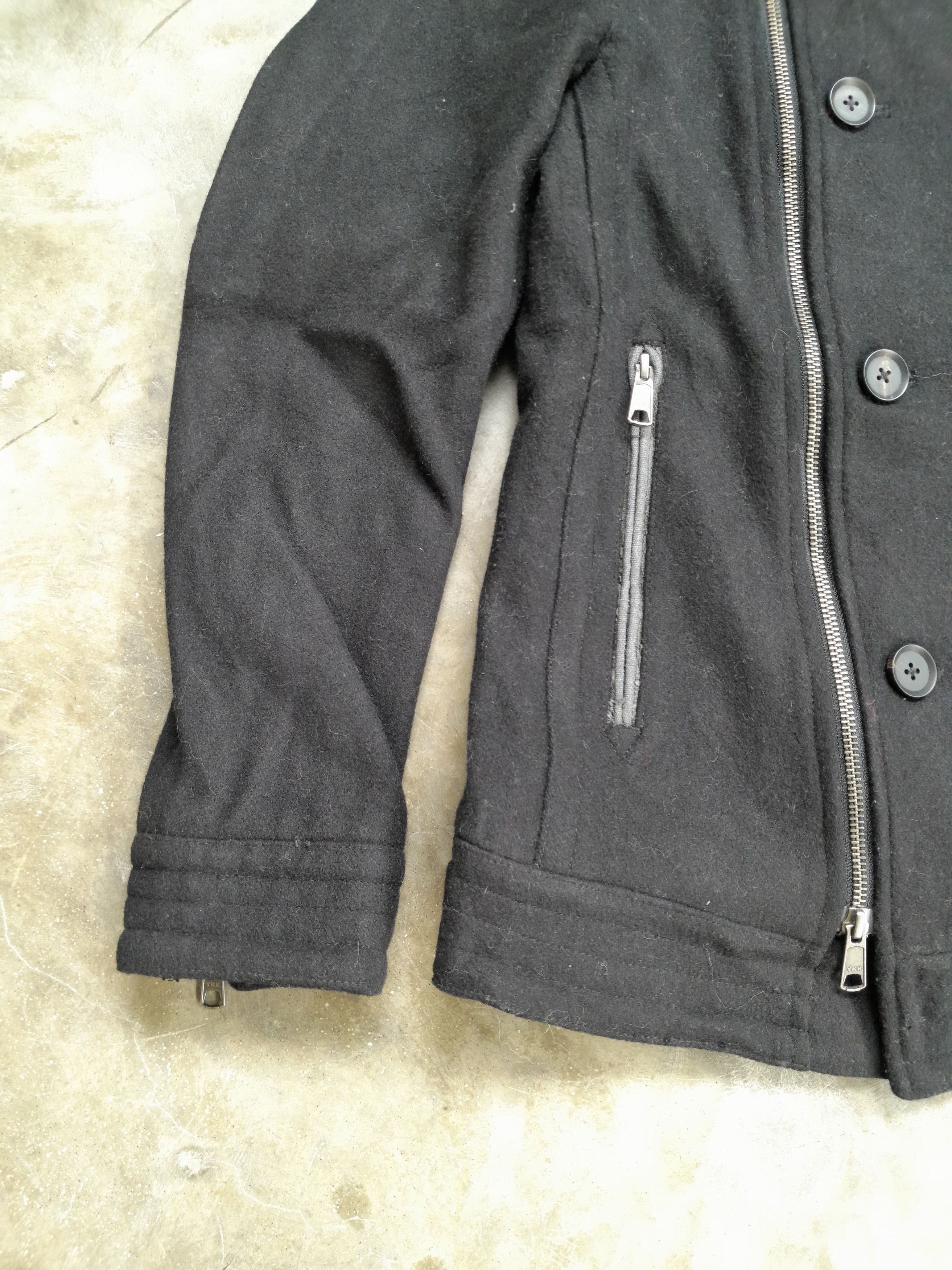 Schlussel 80s Schlussel - Napoleon Wool Black Jacket Balmain Style Size US M / EU 48-50 / 2 - 2 Thumbnail