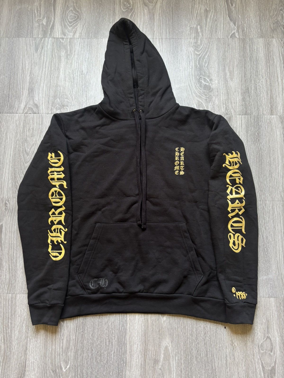 Chrome Hearts Chrome Hearts Black Gold 1988 Hoodie Size US M / EU 48-50 / 2 - 2 Thumbnail