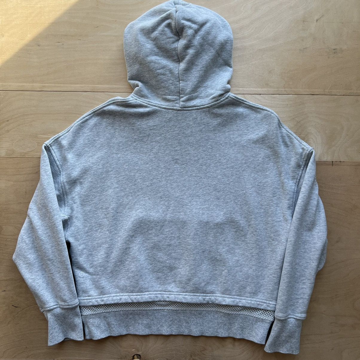 Lululemon Warm Down Hoodie 10 Gray Athleisure Workout Fleece
