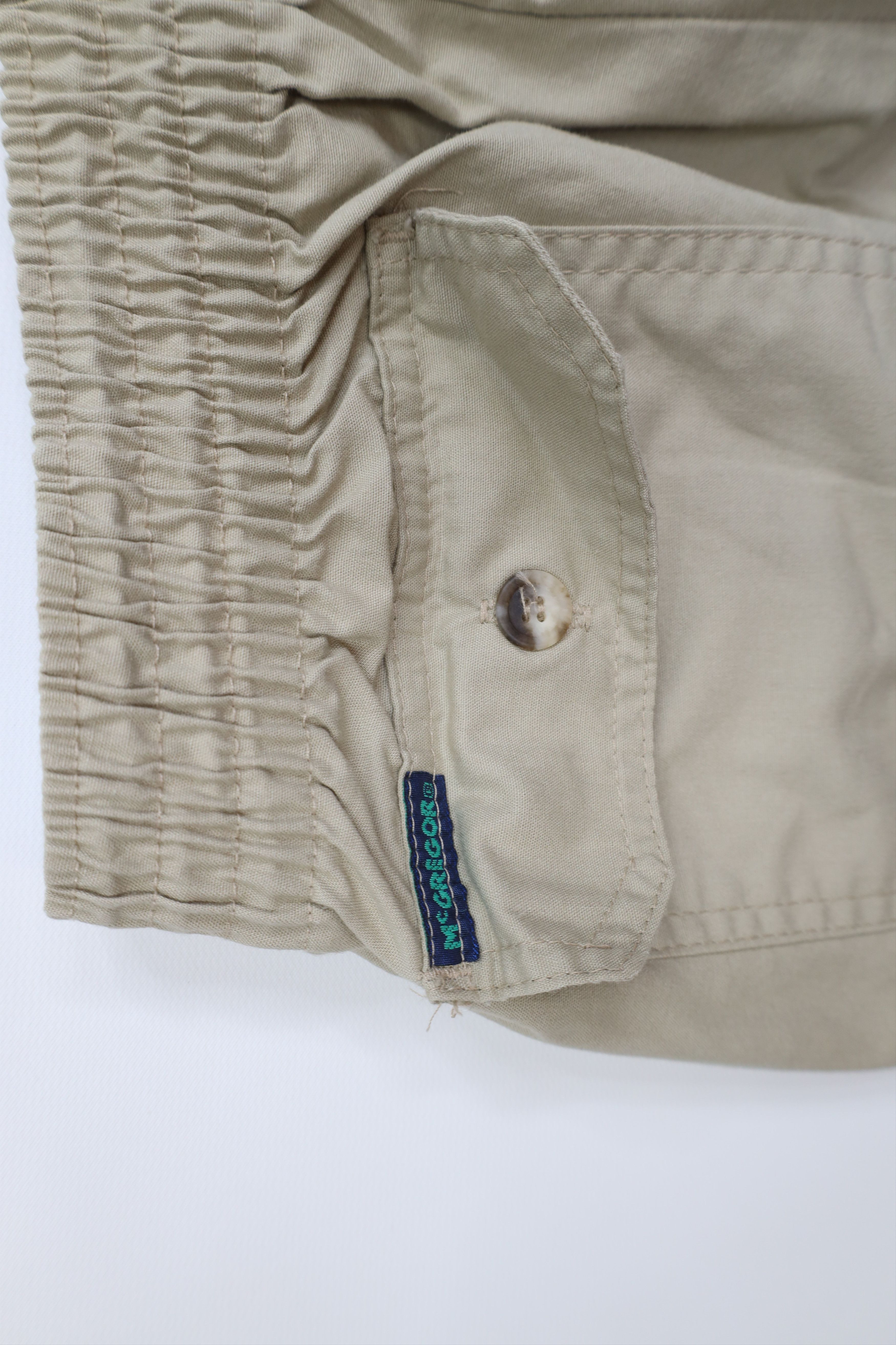 Vintage Vintage 90s Streetwear Wide Leg Loungewear Pants Beige Khaki Size US 34 / EU 50 - 13 Thumbnail