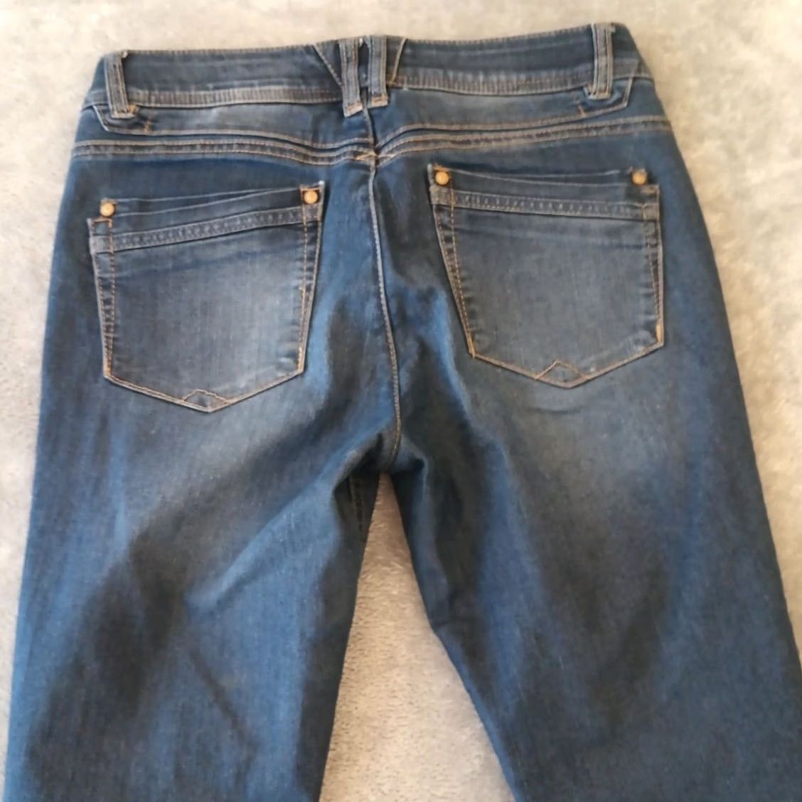 Vintage Democracy Abtechnology Skinny Jeans Womens Size 4 Blue Dark Wash Stretch 29x28 Jeans Womens Skinny 5-Pocket Denim Blue Dark Wash Size 27" / US 4 / IT 40 - 7 Thumbnail