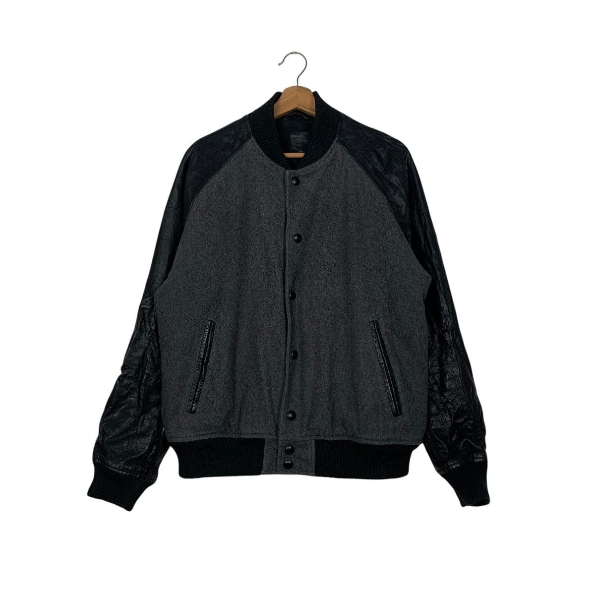 Gap Vintage GAP Wool Leather Varsity Jacket #2732-C123 Size US M / EU 48-50 / 2 - 1 Thumbnail