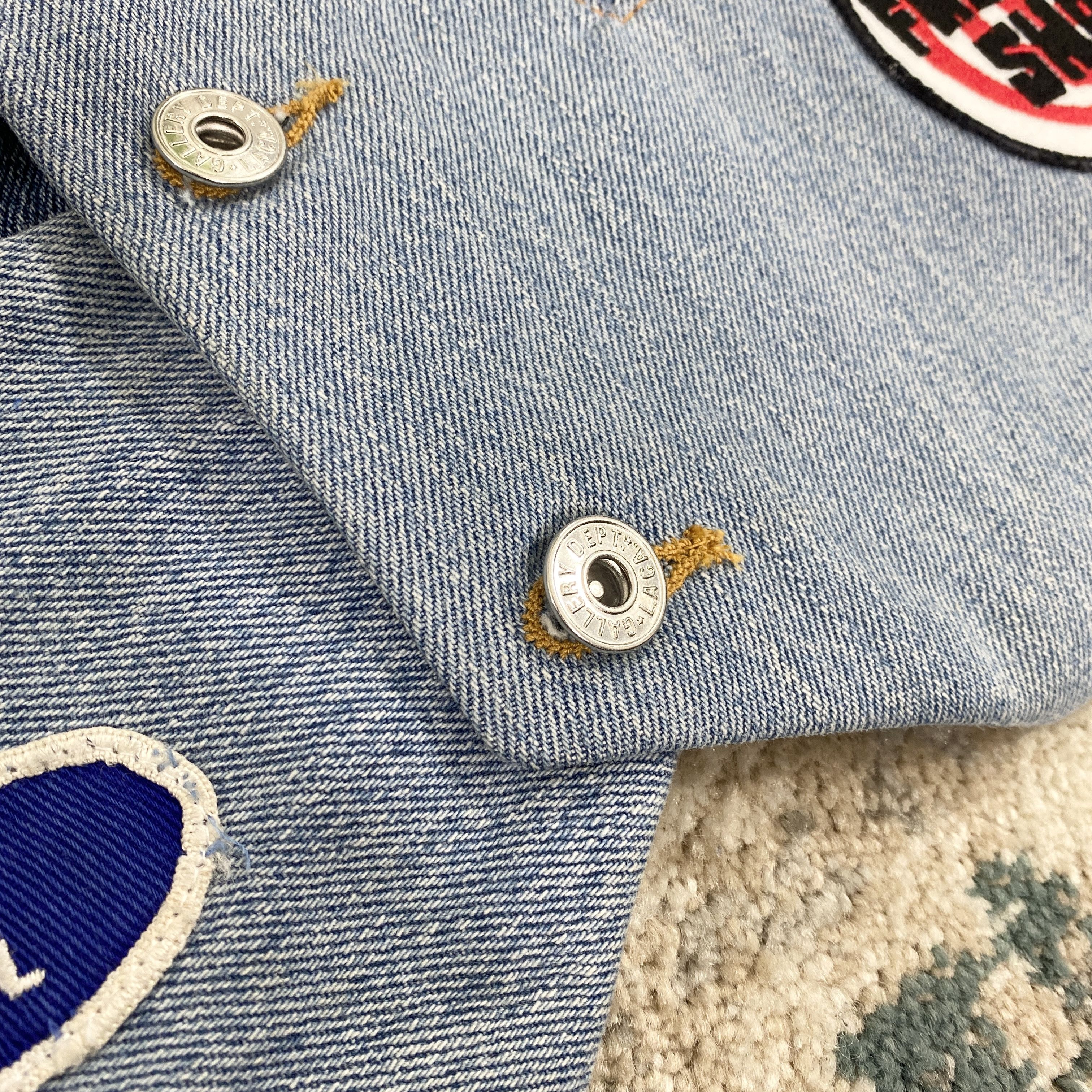 Gallery Dept. Gallery Dept Patch Detail Sleeveless Vest In Blue RRP £1250 Size US M / EU 48-50 / 2 - 7 Thumbnail