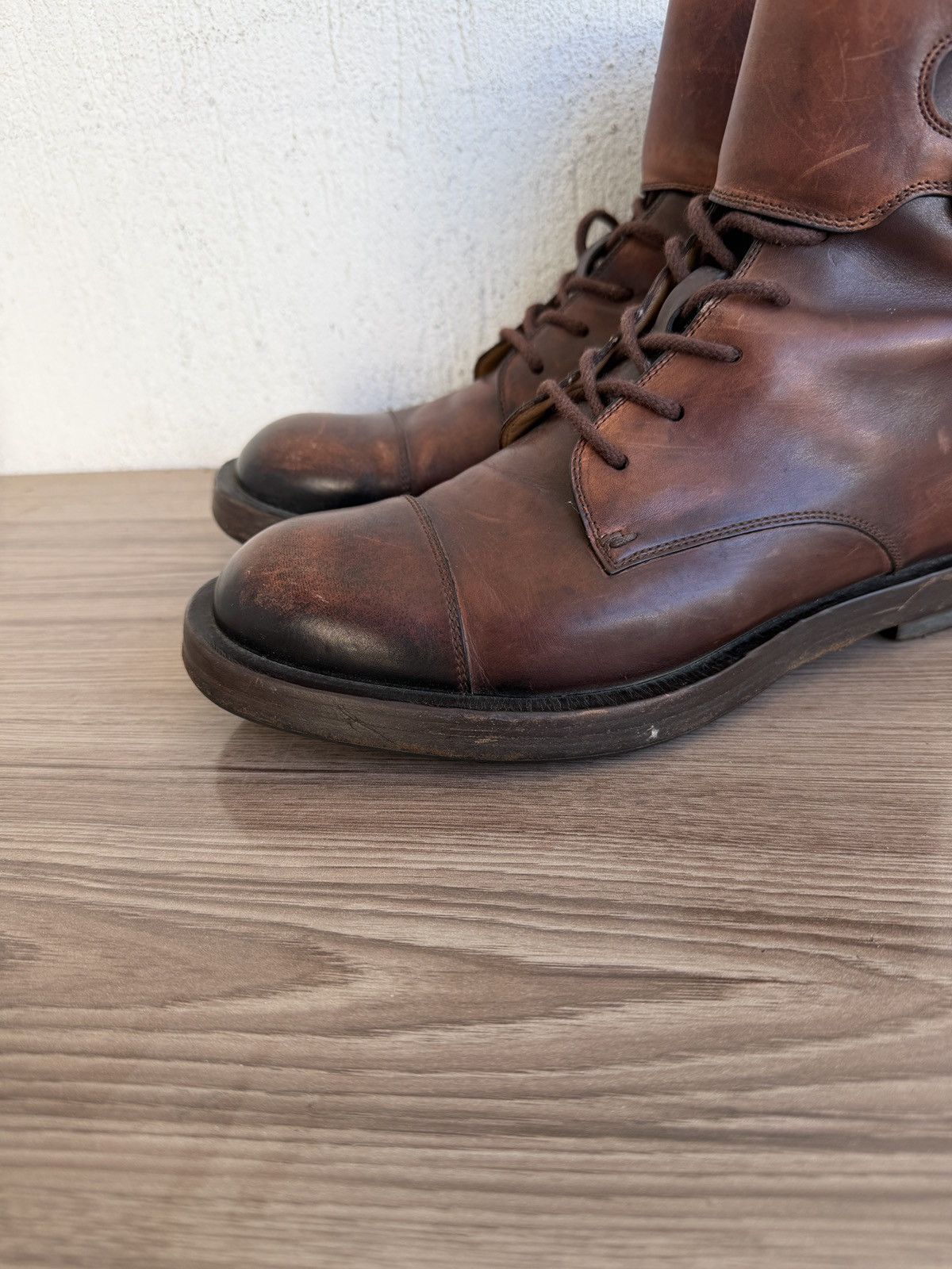 Gucci officer double buckle military boots Size US 8 / EU 41 - 2 Thumbnail