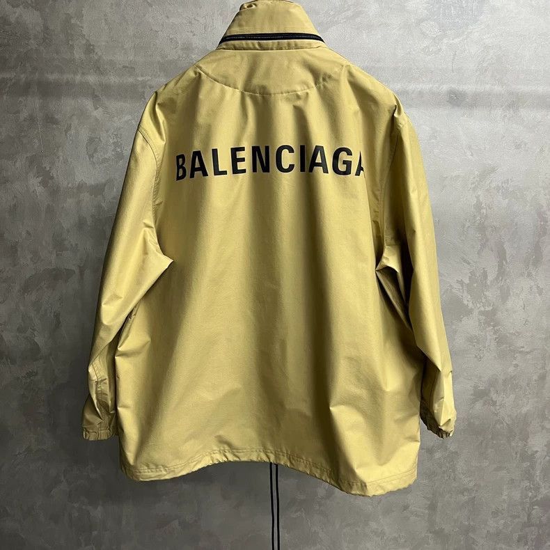 Balenciaga Balenciaga Balenciaga Beige Logo Hooded Jacket-2506 Size US M / EU 48-50 / 2 - 2 Thumbnail