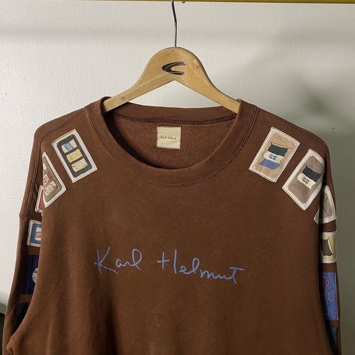 Karl Helmut Karl Helmut Patchwork Detailing Sweatshirt Size US L / EU 52-54 / 3 - 2 Thumbnail
