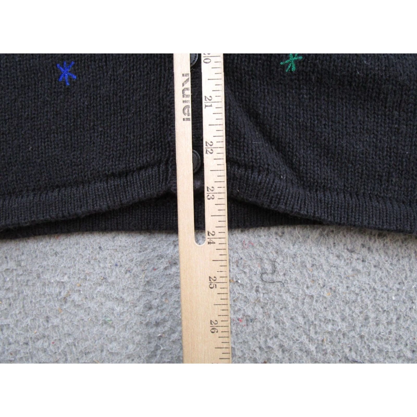 Vintage Vintage Bobbie Brooks Vest Embroidered Birds Winter Sweater Size 16/18W Black Knit Cotton V-Neck Women’s Sleeveless Regular Size XXL / US 16-18 / IT 52-54 - 5 Thumbnail