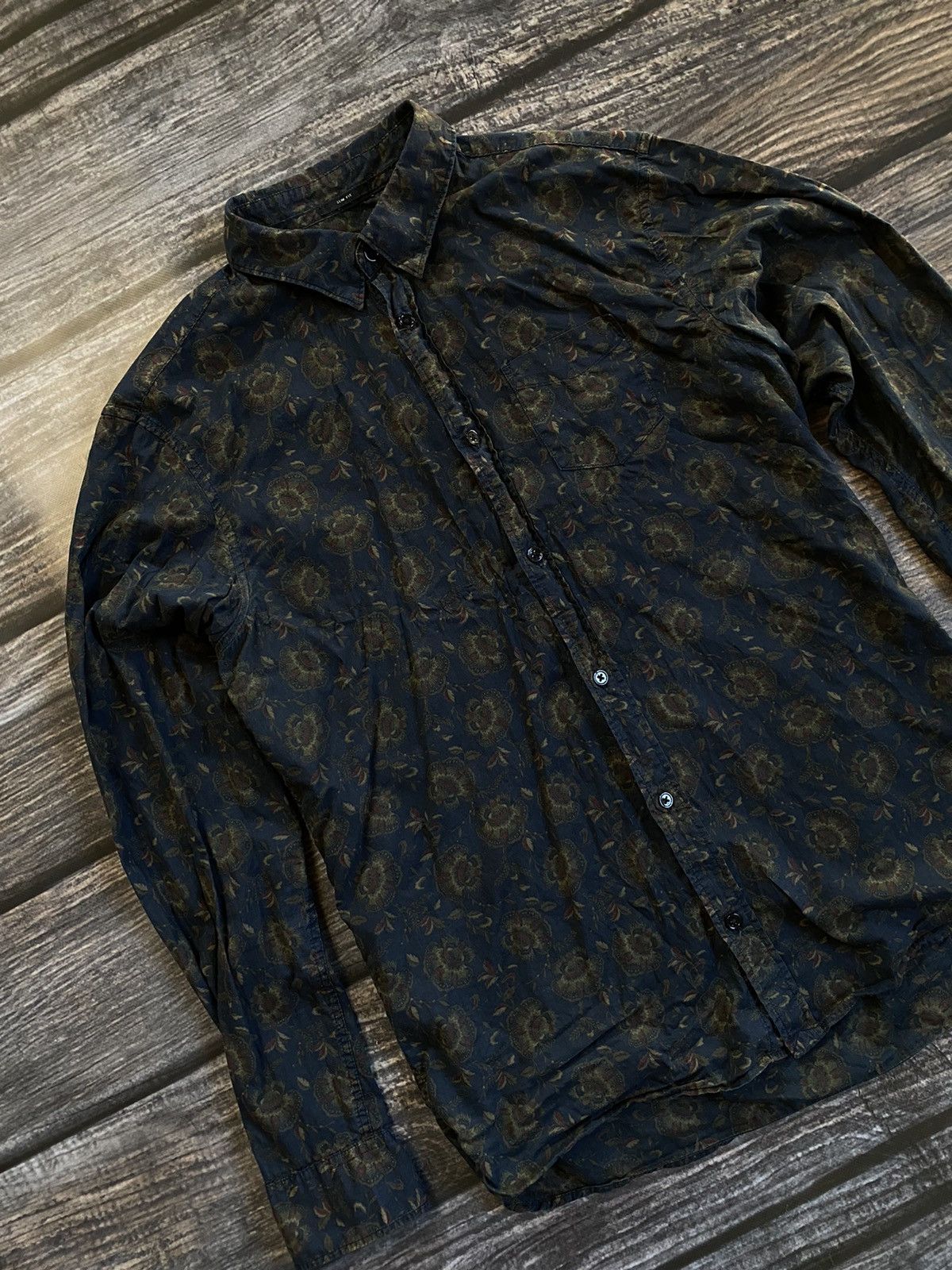 Allsaints ALL SAINTS DARK FLOWERS SHIRT Size US M / EU 48-50 / 2 - 2 Thumbnail