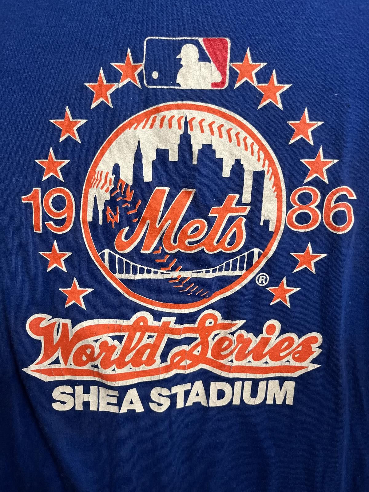 Designer VTG NY Mets 1986 World Series T-shirt Shea Stadium - L Size US L / EU 52-54 / 3 - 3 Thumbnail