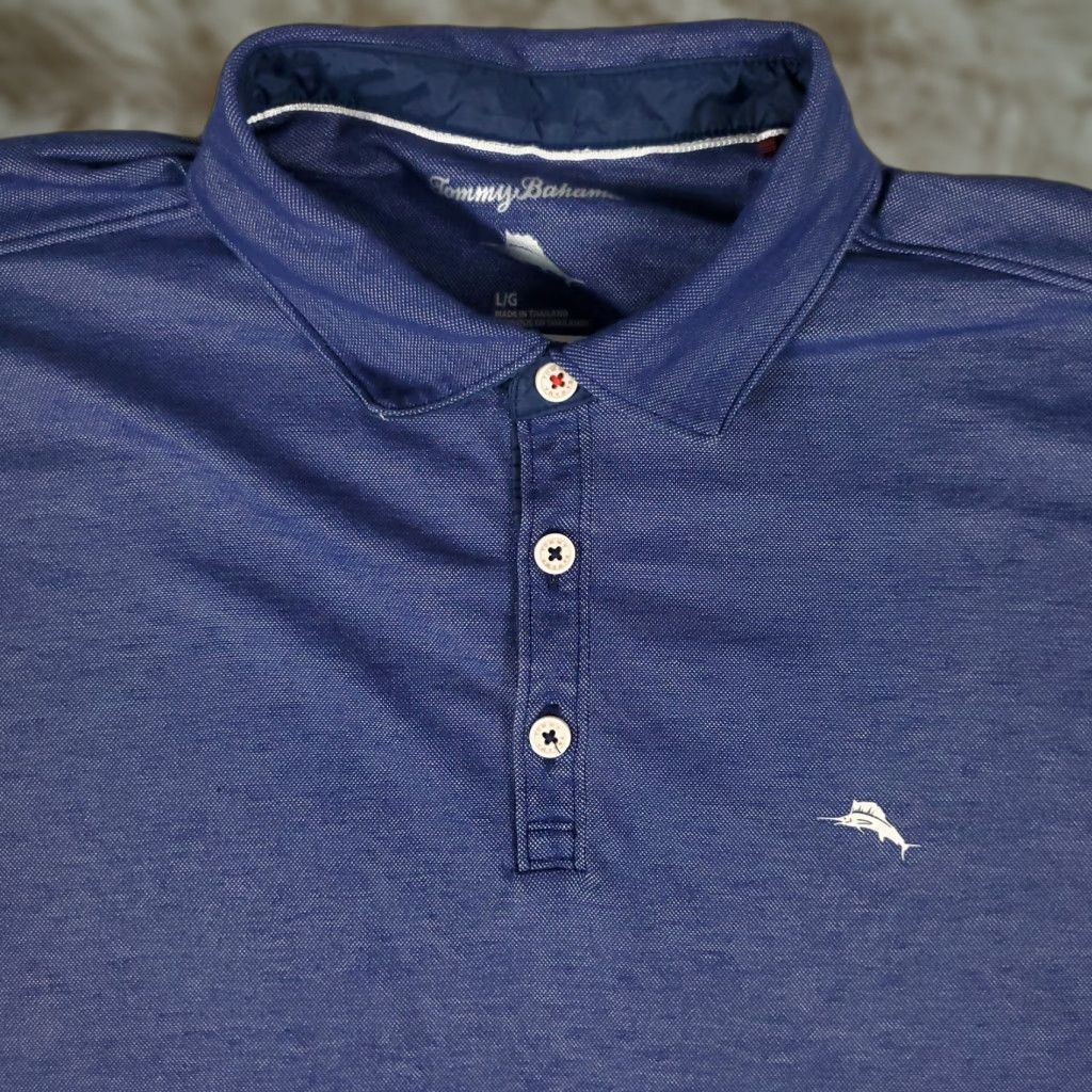 Tommy Bahama VINTAGE Tommy Bahama Polo Shirt Mens Large Short Sleeve Cotton Blue Classic Casual Size US L / EU 52-54 / 3 - 1 Thumbnail