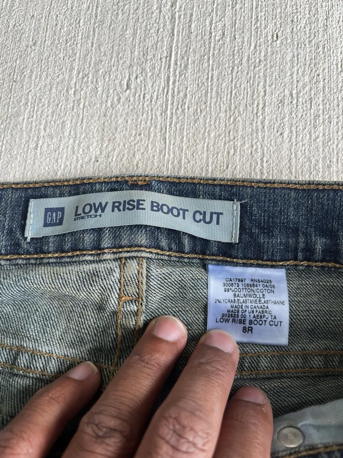 Gap Gap Womens Low Rise Stretch Boot Cut M Wash Jeans Size 8 R Size 32" / US 10 / IT 46 - 3 Thumbnail