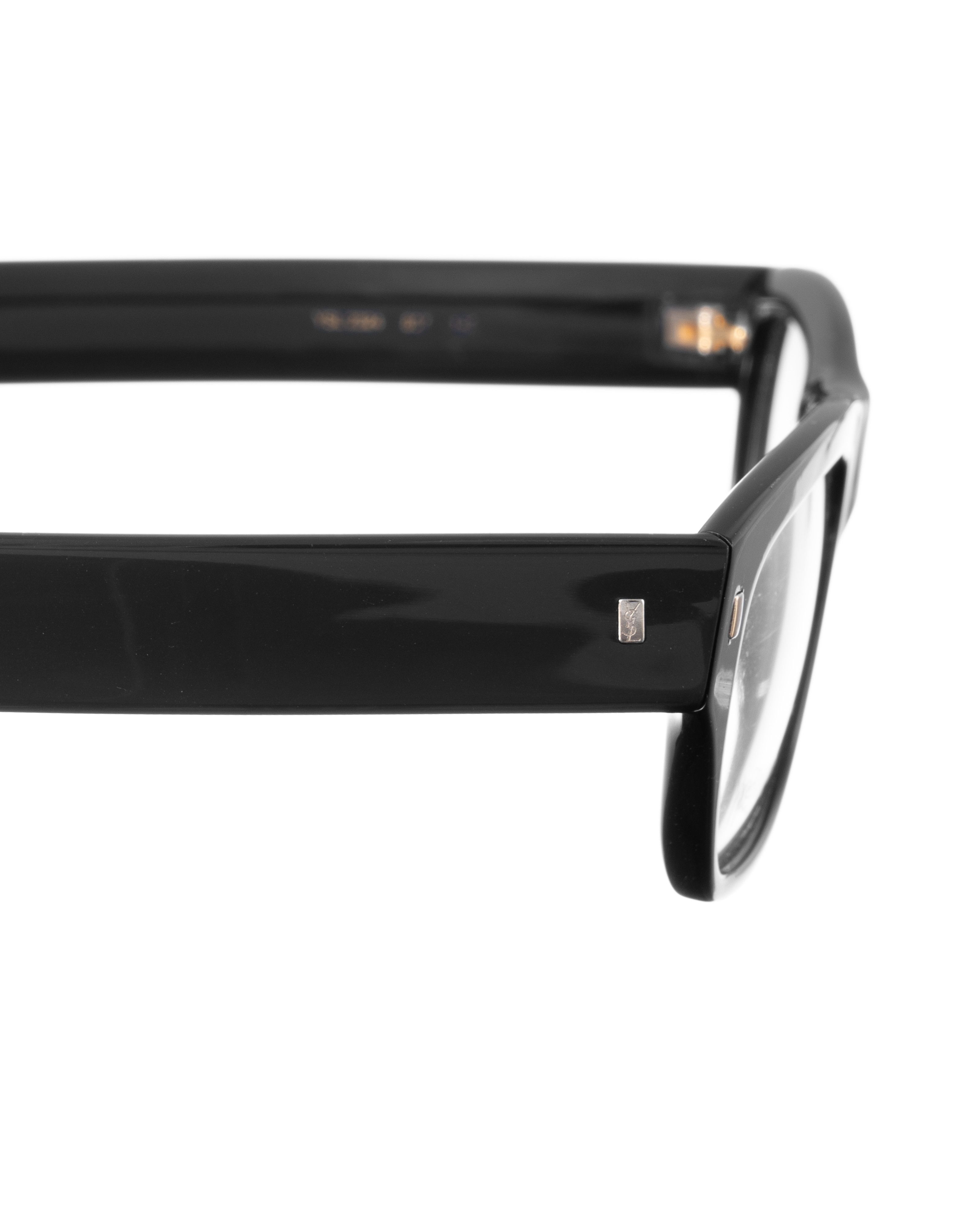 Yves Saint Laurent Yves Saint Laurent 00s Straight Classic Black Glasses Size ONE SIZE - 2 Thumbnail