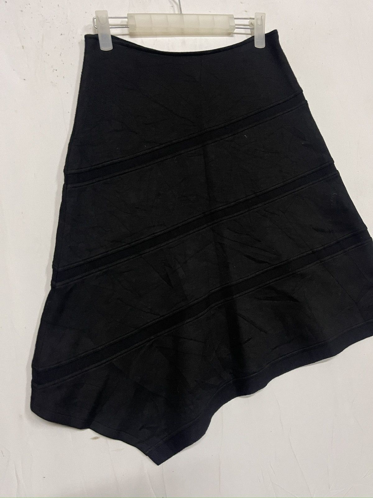 Jil Sander GRAILLL🔥Jil Sander Navy Asymmetrical Hem Skirt Size 24" / US 00 / IT 34 - 8 Thumbnail