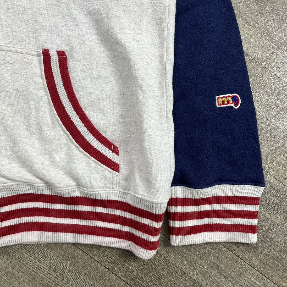 mercibeaucoup Vintage Mercibeaucoup Issey Miyake Panda Ear Varsity Hooded Size US L / EU 52-54 / 3 - 8 Thumbnail