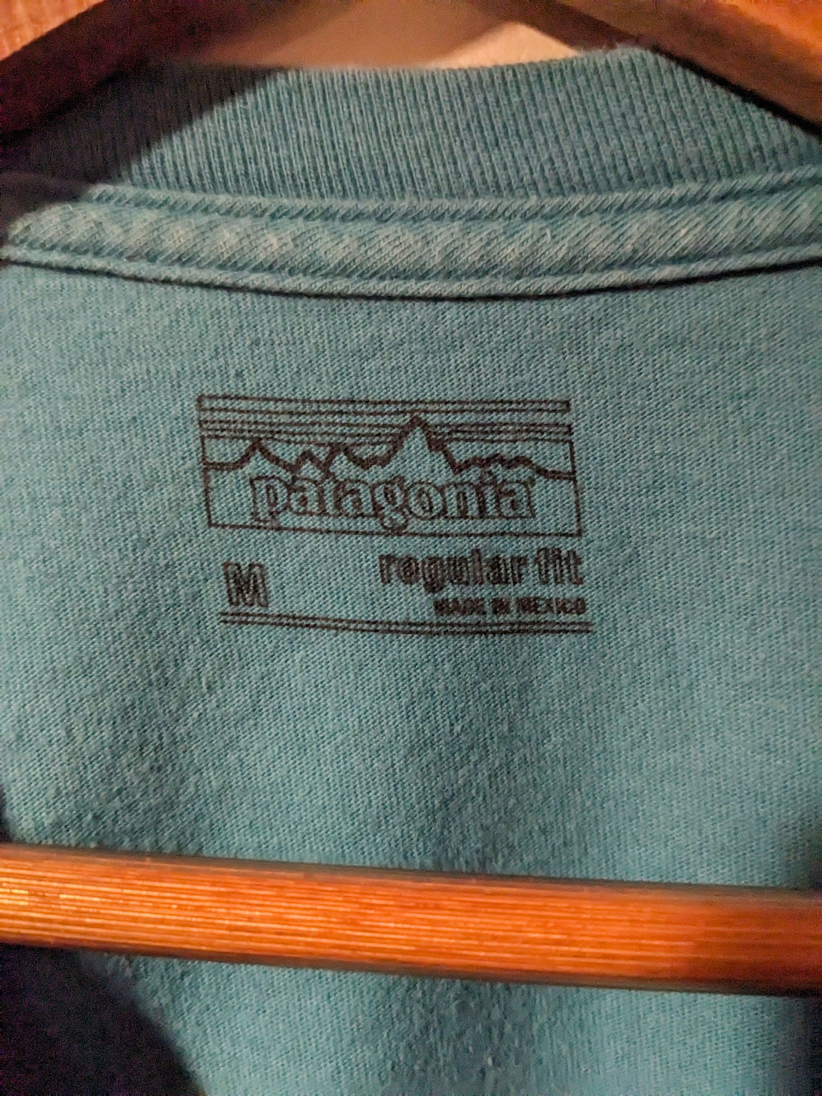 Designer × Patagonia Patagonia Regular Fit Logo Blue Medium T-Shirt Size US M / EU 48-50 / 2 - 5 Thumbnail