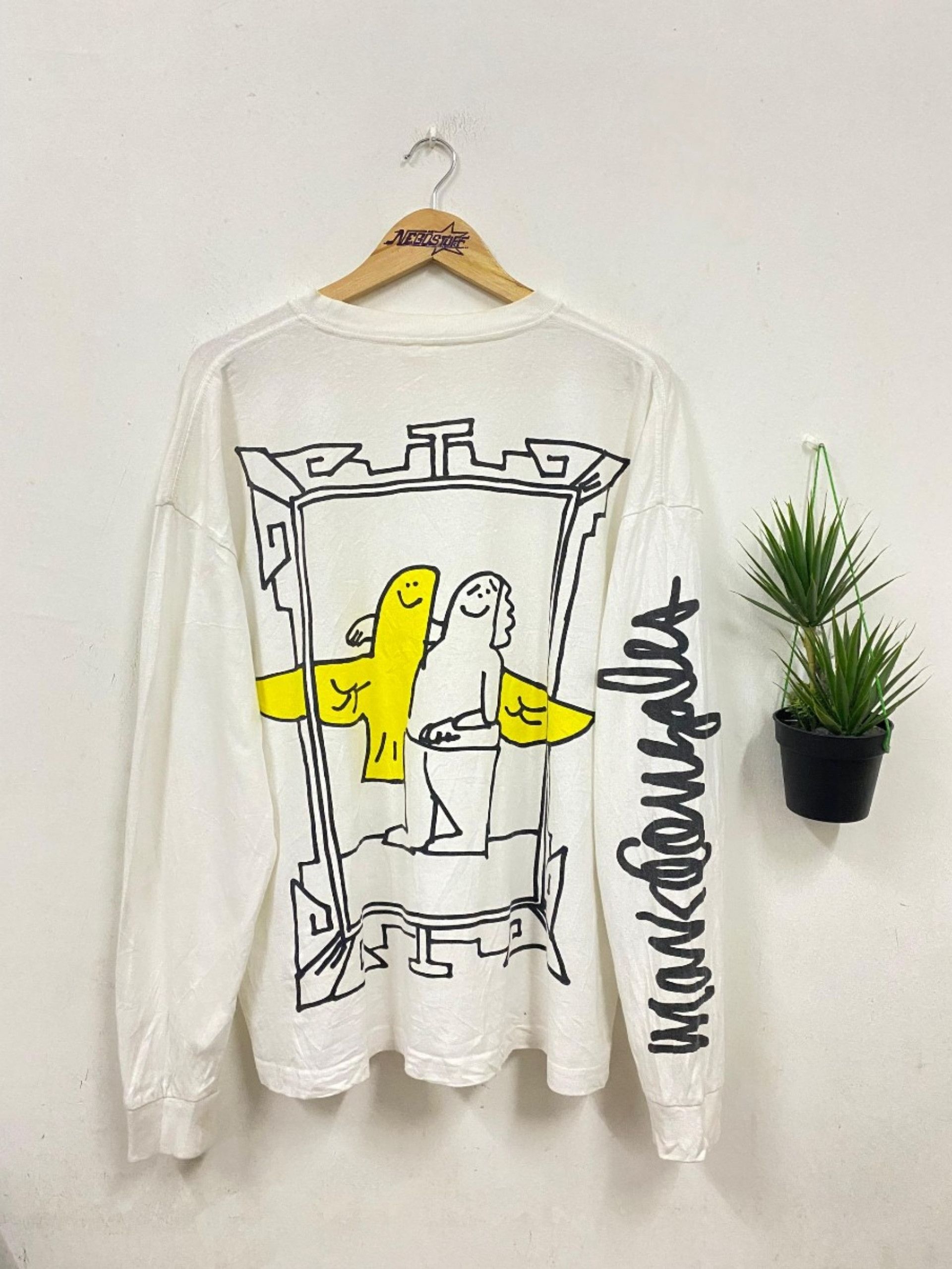 Vintage vintage Y2K Mark Gonzales Streetwear back hit t shirt Size US XL / EU 56 / 4 - 1 Thumbnail