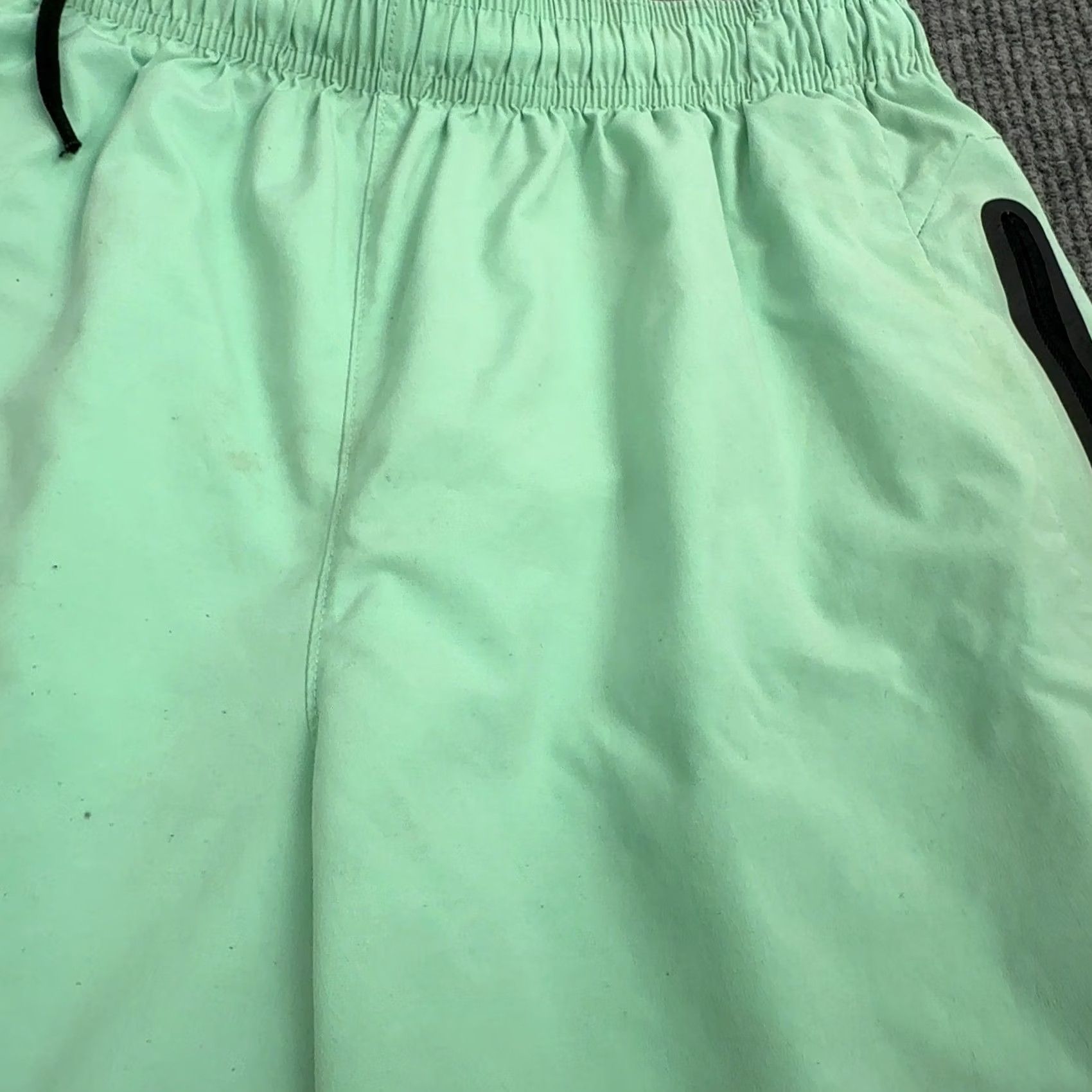 Vintage Legend Shorts Mens M Mint Green Polyester Blend Zipper Pockets Athletic Gym Size US 31 - 4 Thumbnail