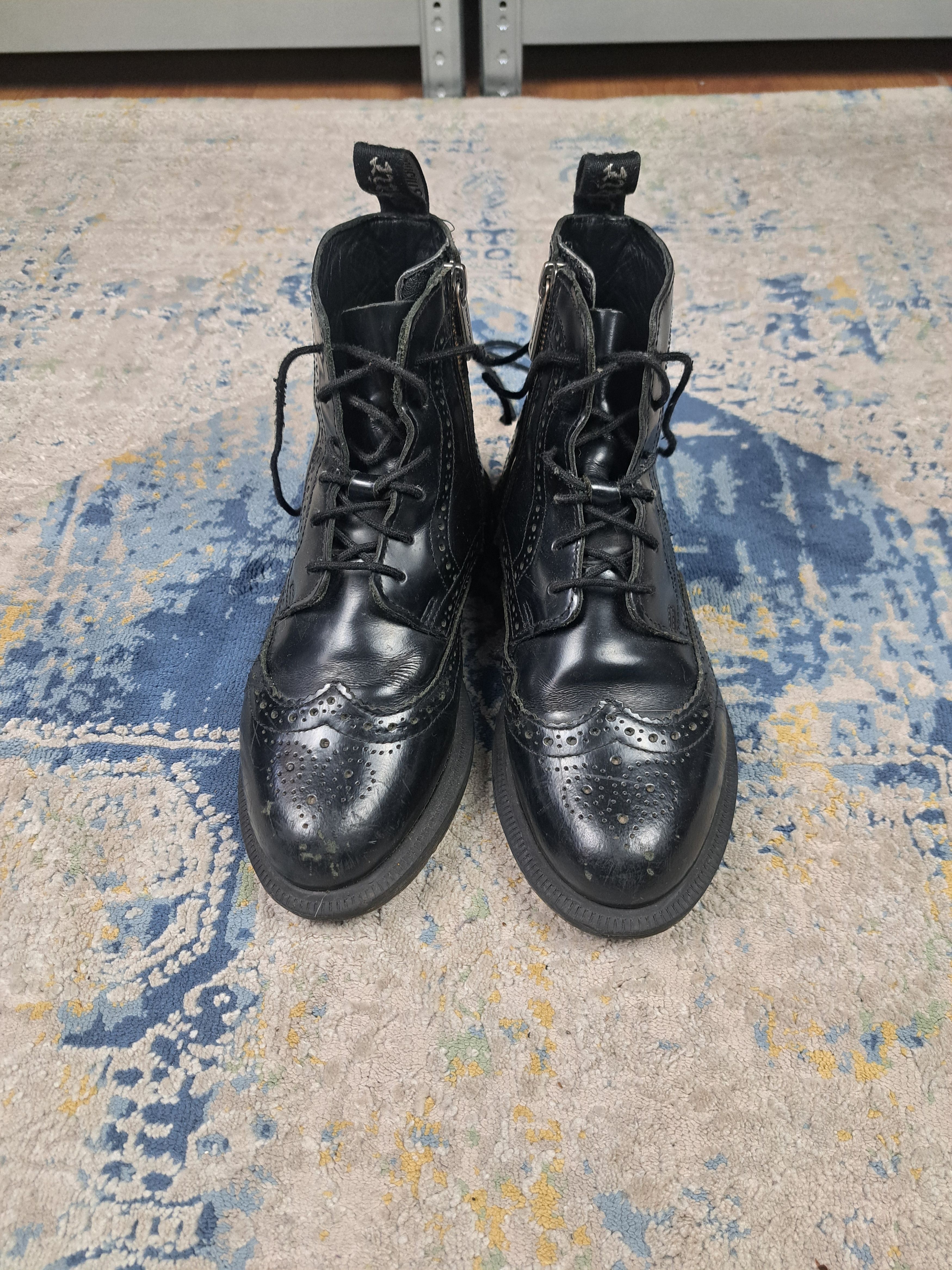 Dr. Martens Dr Martens Delphine High Zip Up Boots Leather Avant Garde Size US 6 / IT 36 - 2 Thumbnail