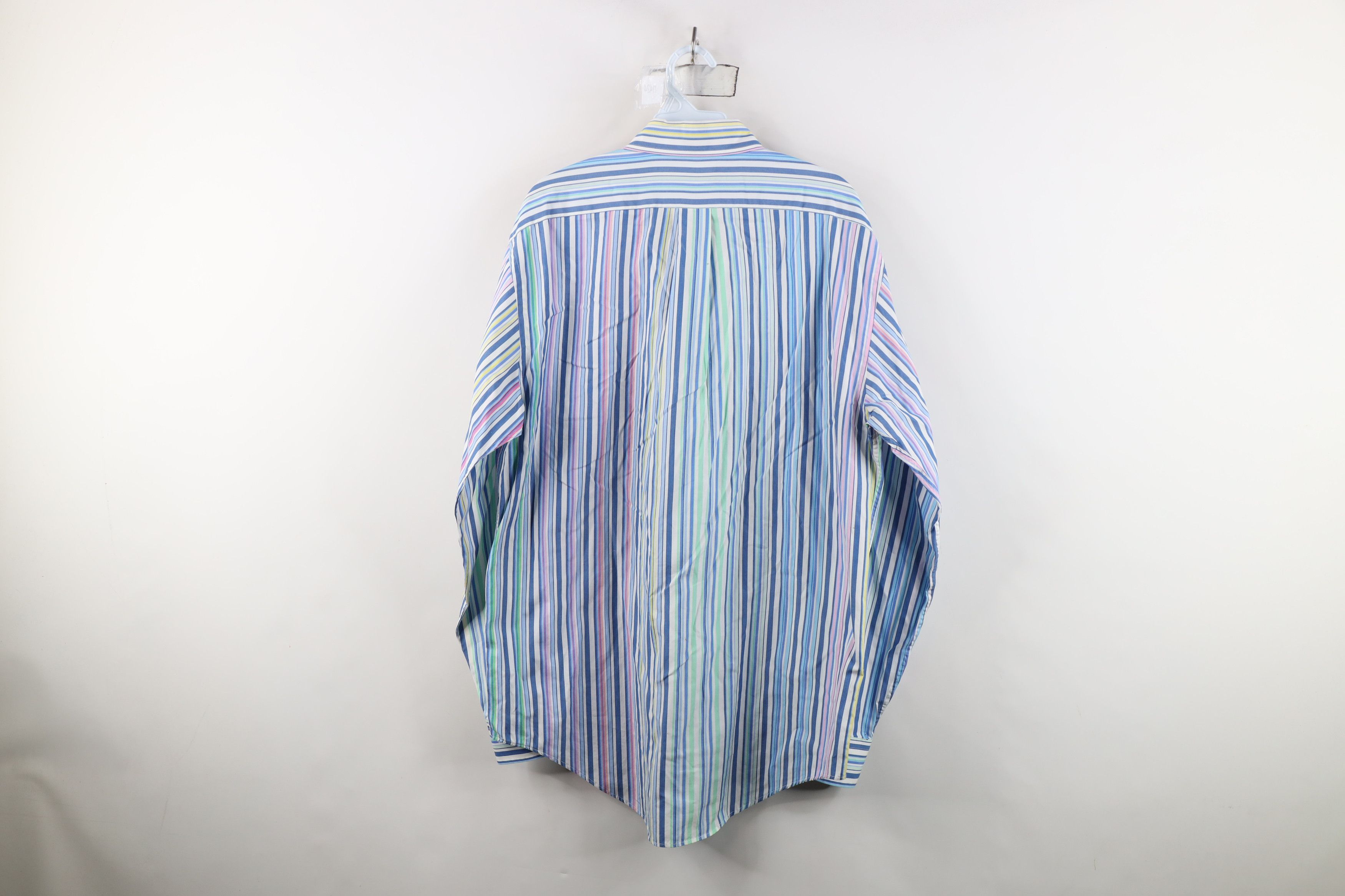 Lands' End Vintage 90s Lands End Striped Collared Button Down Shirt Size US M / EU 48-50 / 2 - 9 Thumbnail