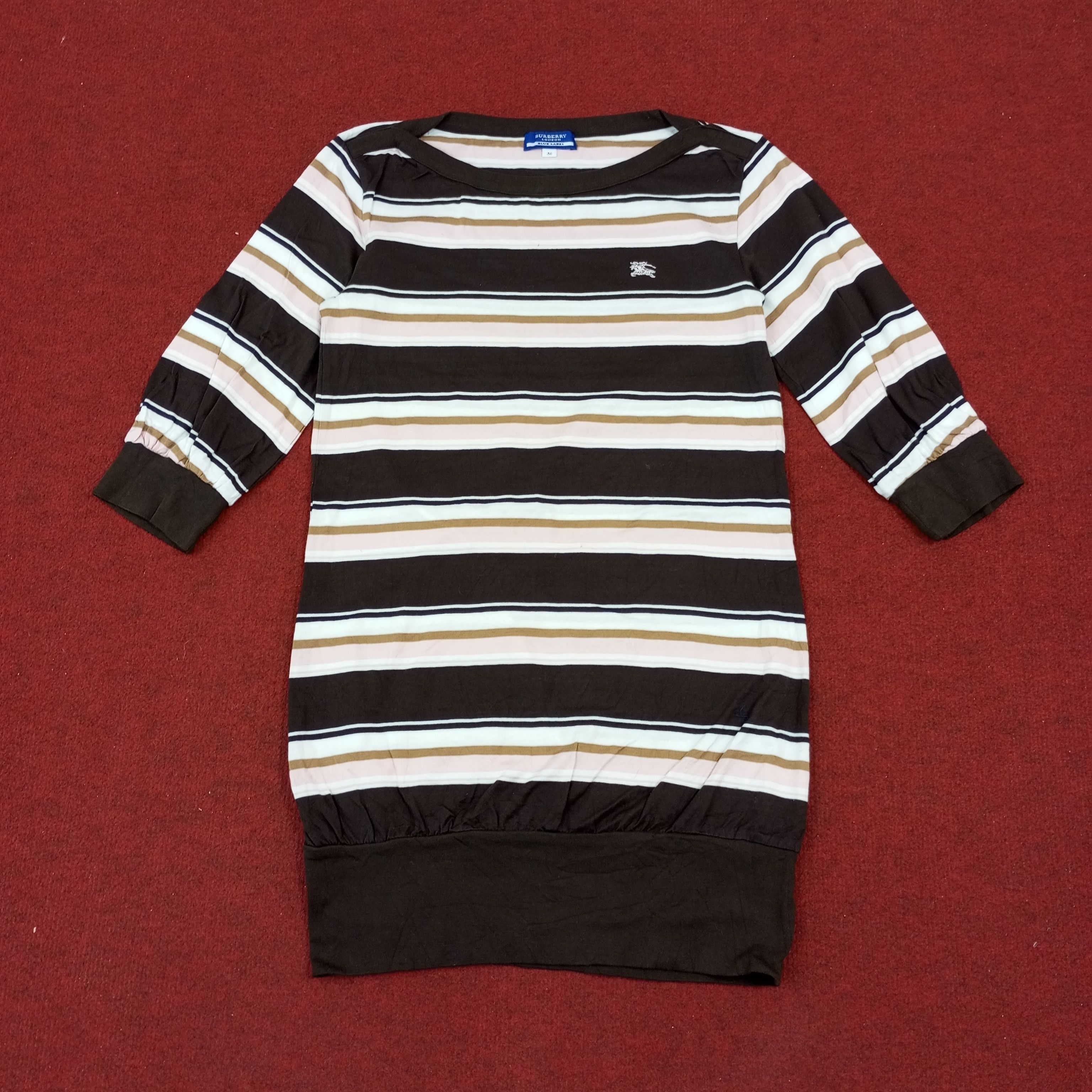 Burberry × Vintage Burberry London Blue Label Fashion Brand Tshirt Size US XS / EU 42 / 0 - 1 Thumbnail