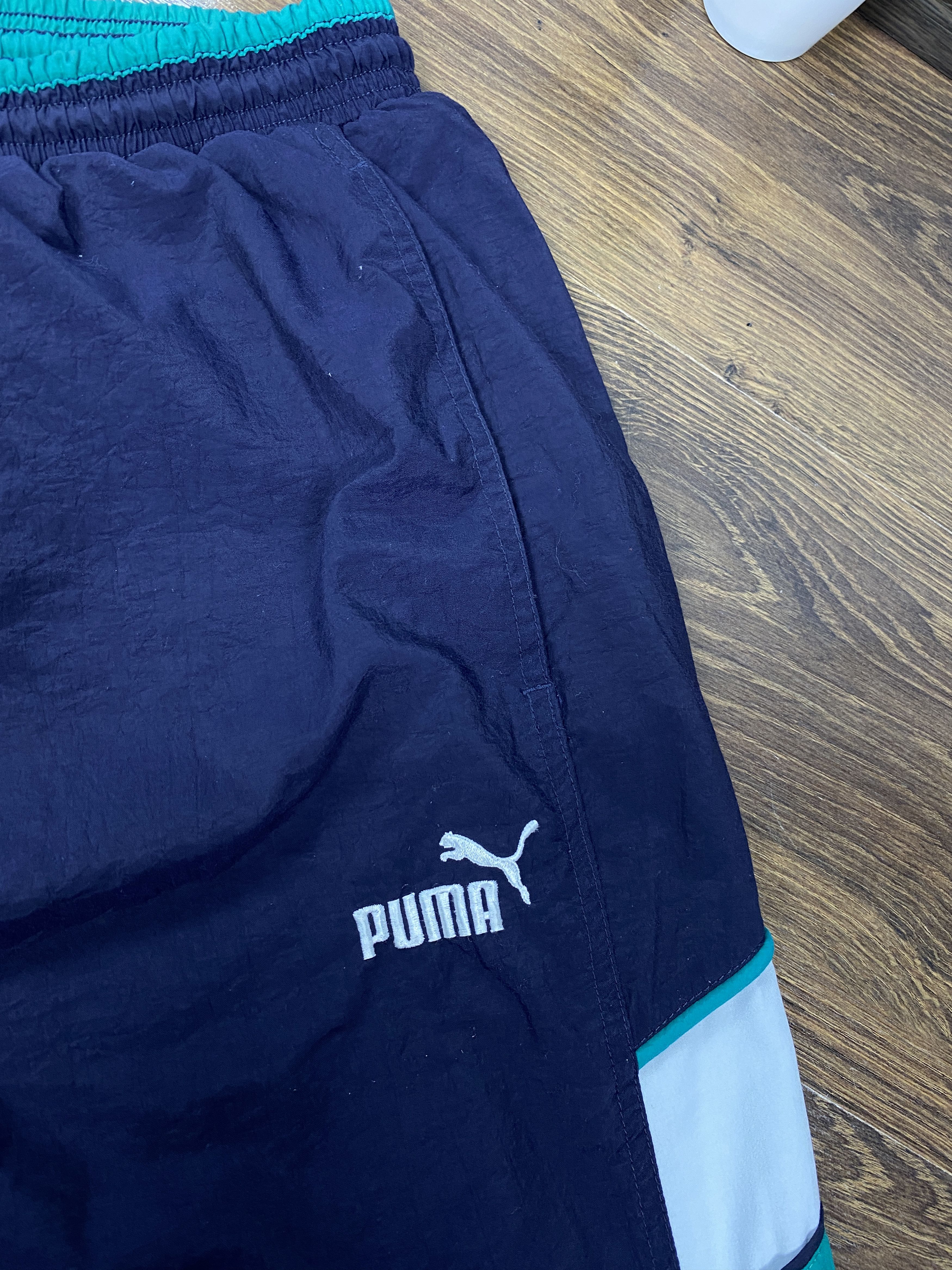 Puma × Vintage Puma vintage baggy parachute nylon track pants y2k Size US 34 / EU 50 - 3 Thumbnail