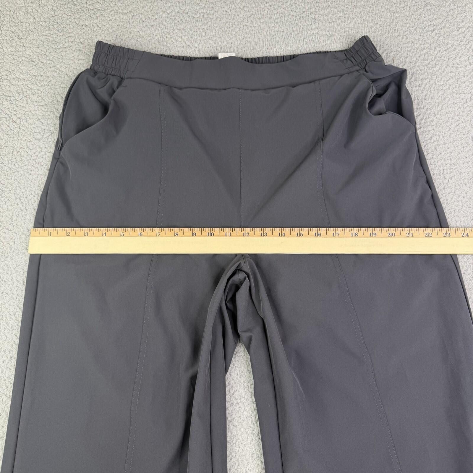 Fabletics Fabletics NWT On-The-Go Wide Leg Pull On Pants Gray Size XL Size 40" / US 18 - 6 Thumbnail