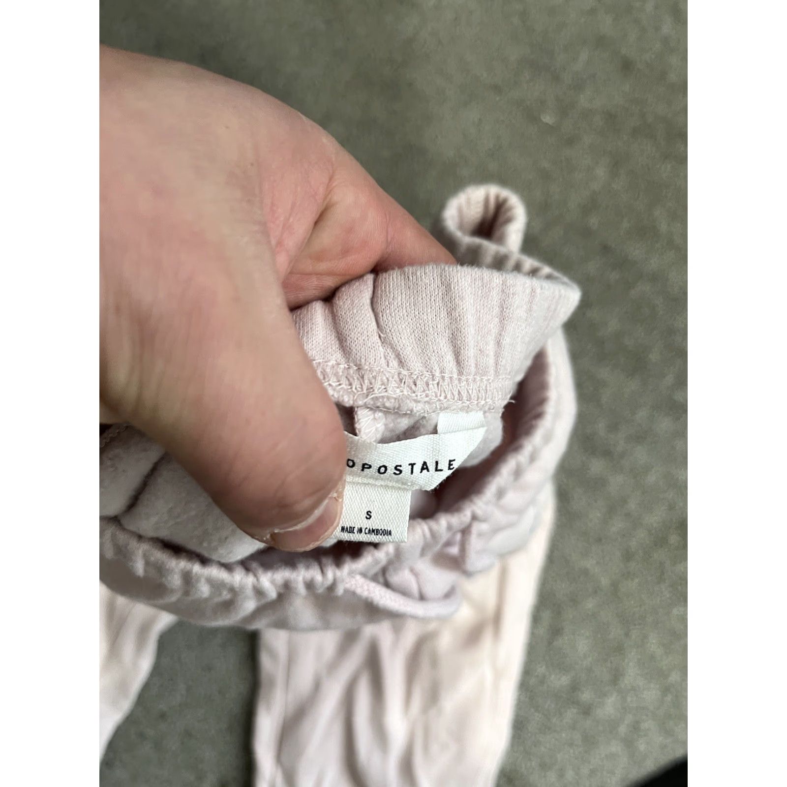 Vintage Aéropostale Women's Sweatpants Light Pink Graphic Elastic Waist Size Small Size 28" / US 6 / IT 42 - 5 Thumbnail