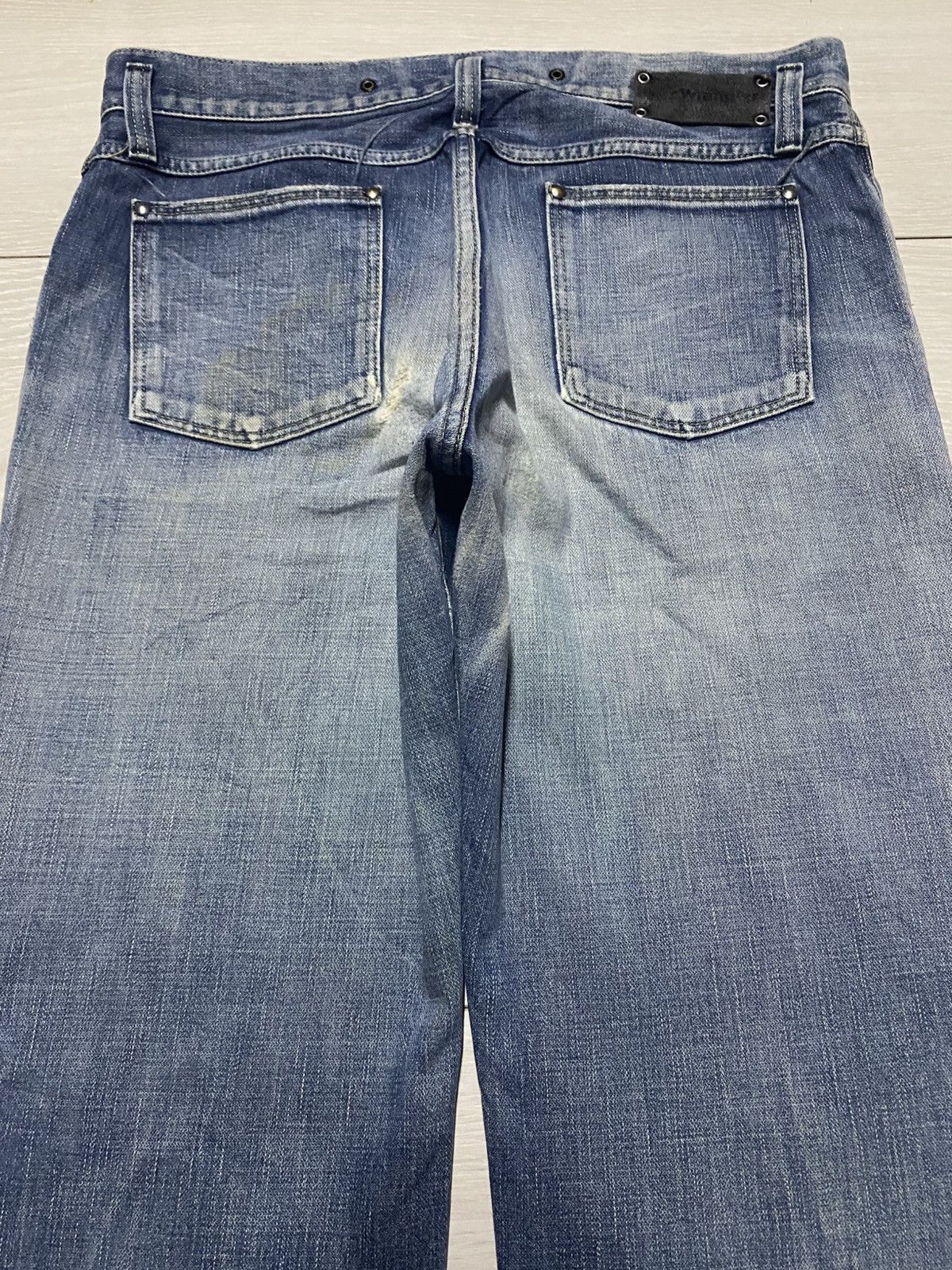 KOZABURO × Wrangler Wrangler Euro Fit Wide Leg Baggy Distressed Jeans Size US 34 / EU 50 - 4 Thumbnail