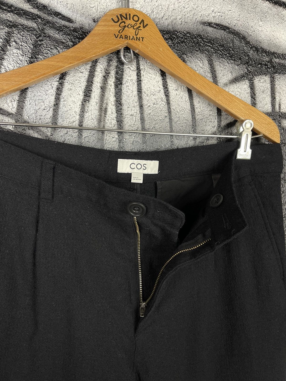 Cos COS Classic Slim Fit Black Wool Trousers Pants Men’s Size 50 Size US 32 / EU 48 - 6 Thumbnail