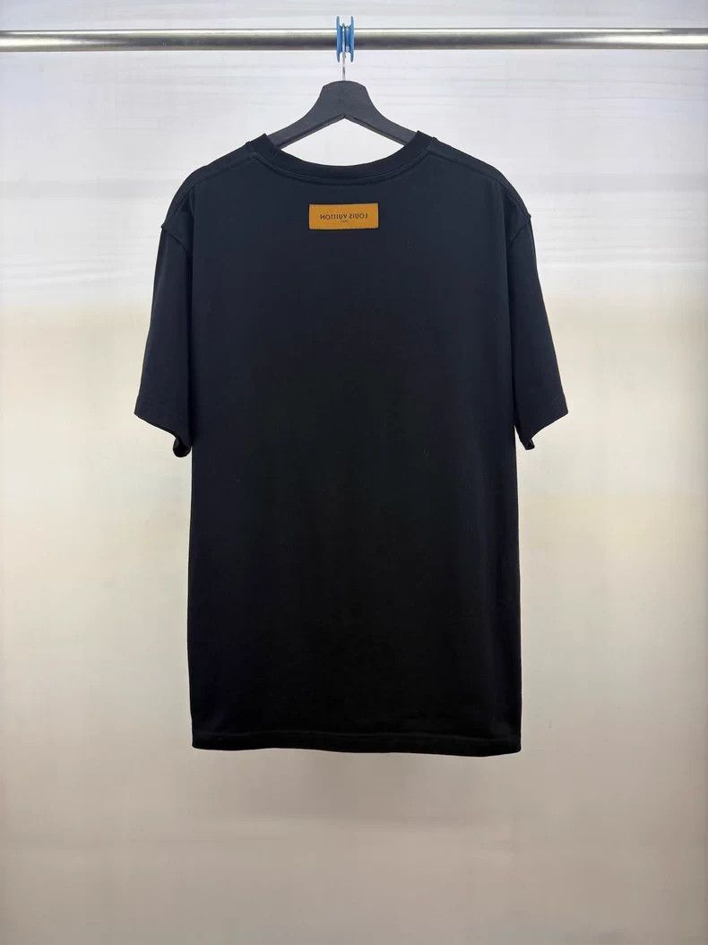 Louis Vuitton Louis Vuitton Black Logo Short Sleeve TShirt-2506 Size US XXL / EU 58 / 5 - 2 Thumbnail