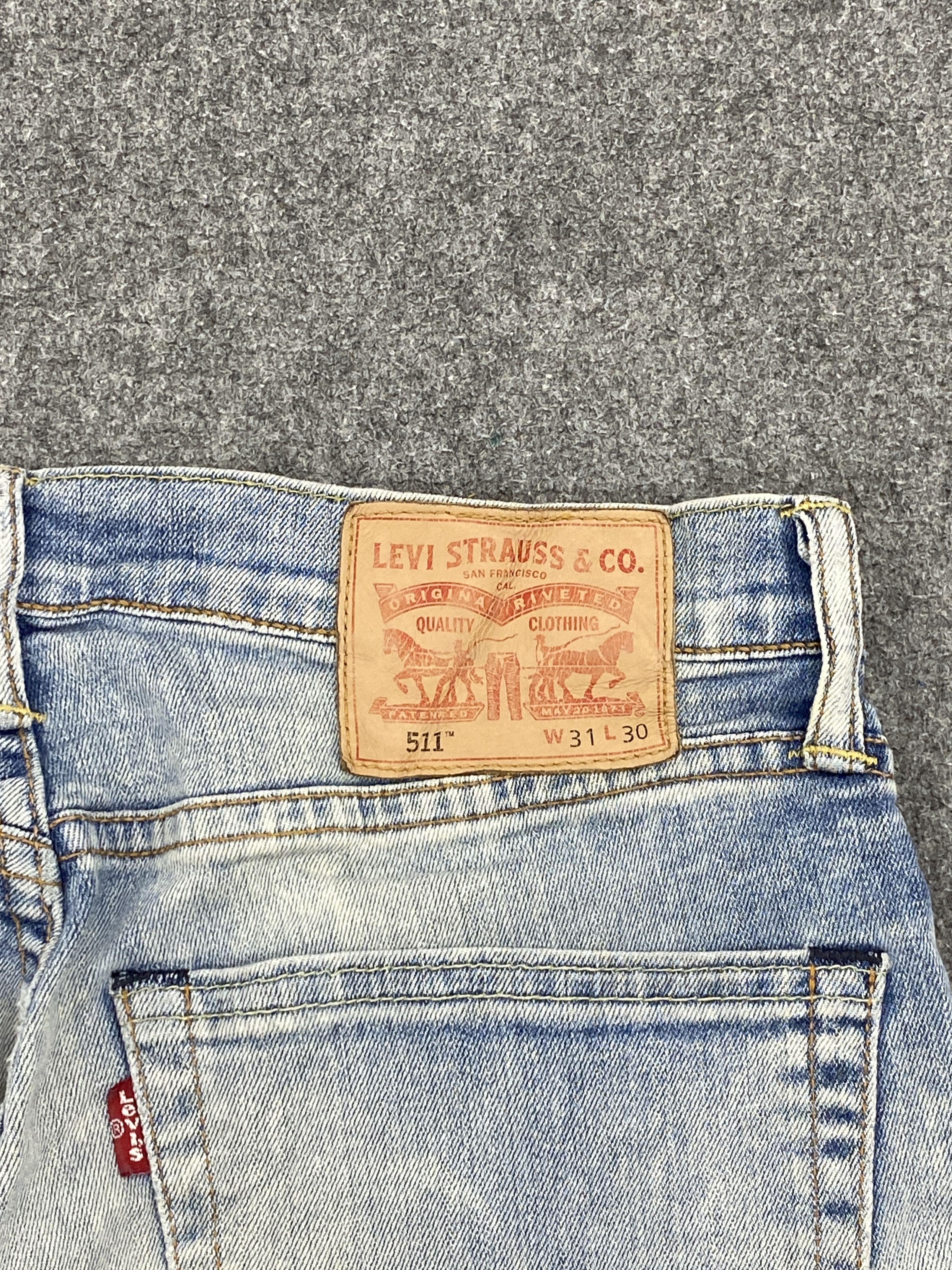 Levi's Faded Blue Vintage Levis 511 Jeans DP2699 Size US 35 - 5 Thumbnail