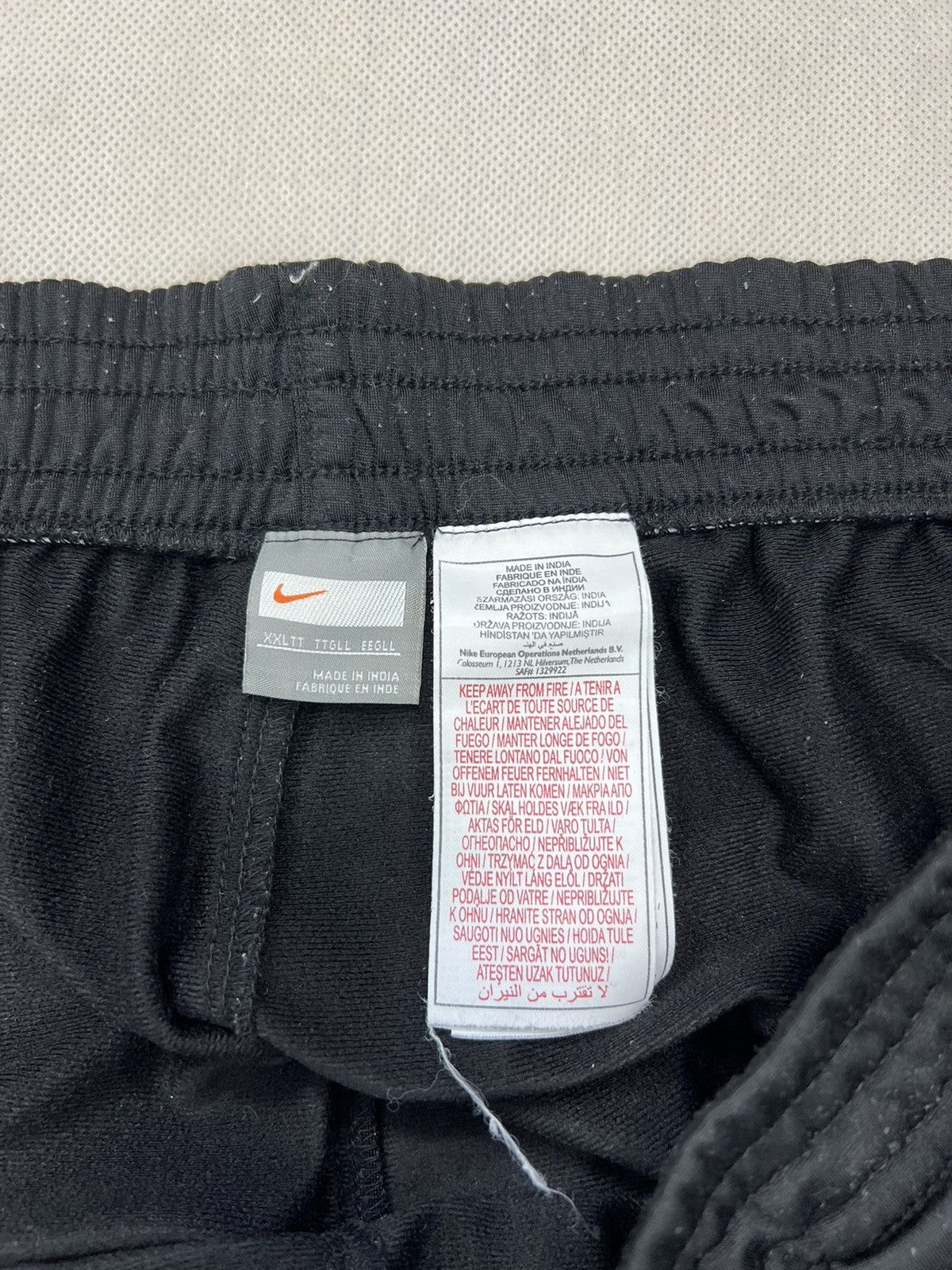 Nike × Vintage Baggy Wide Pants Nike Swoosh Vintage Black Size US 38 / EU 54 - 4 Thumbnail
