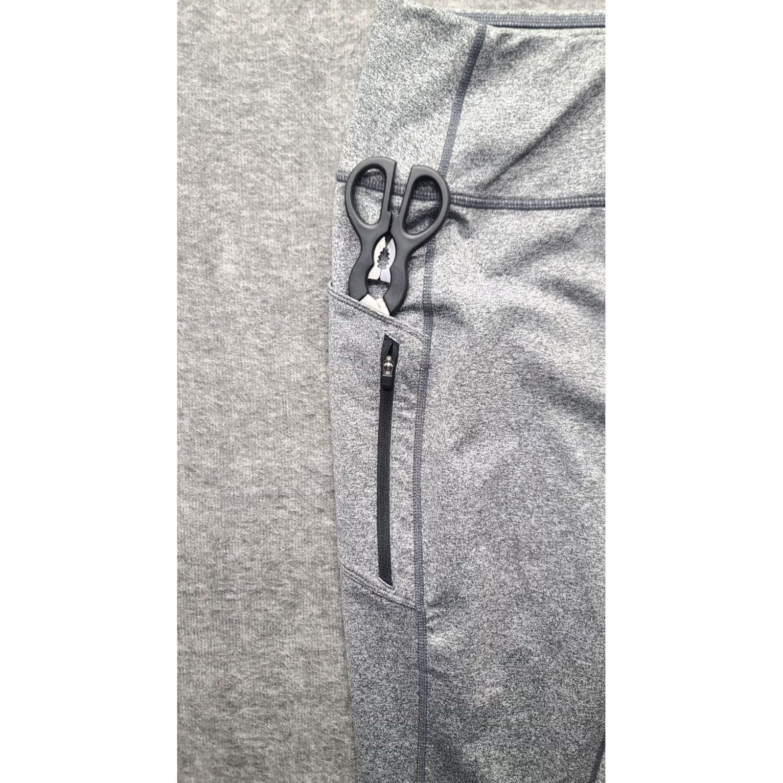 Eddie Bauer VINTAGE Eddie Bauer First Ascent Leggings Womens L Trail Performance Slim Fit High Rise Gray Polyester Spandex Media Pocket Athleisure Outdoor Size 36" / US 14 / IT 50 - 7 Thumbnail