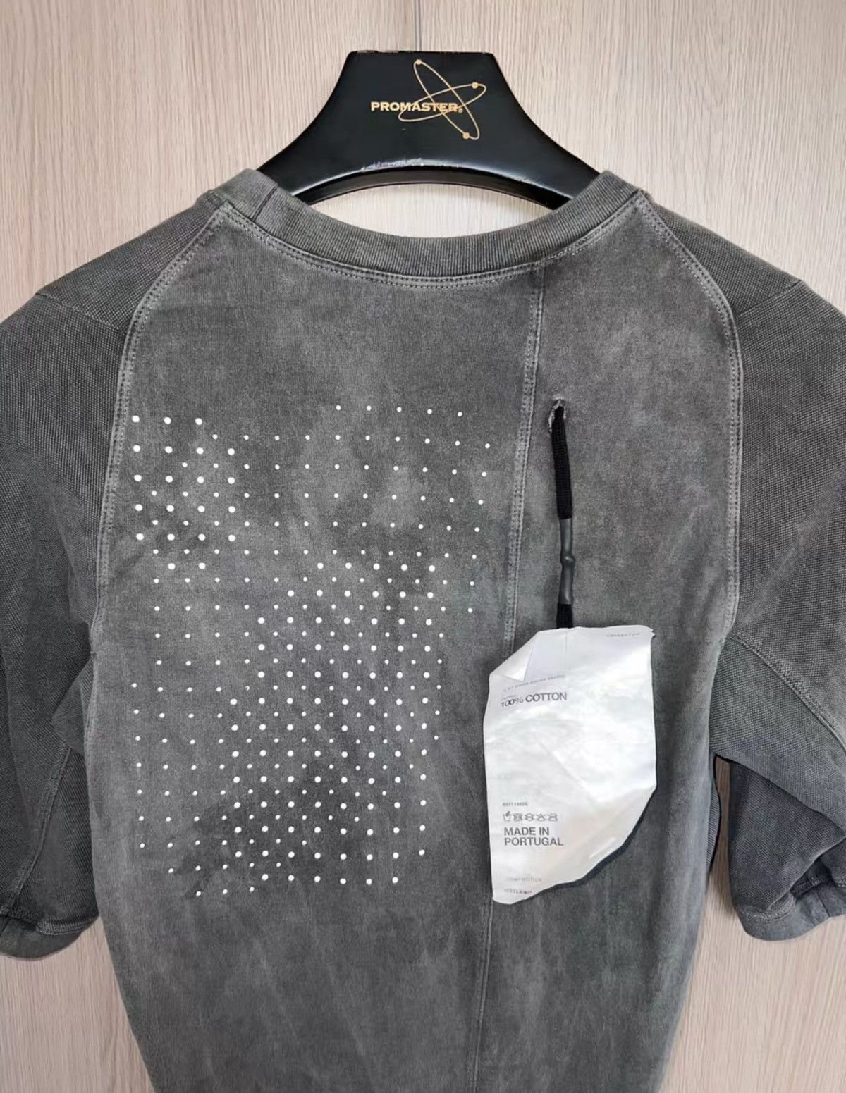 11 By Boris Bidjan Saberi 11ByBBS Washed Grey 3M Reflective Short-Sleeve T-Shirt Size US XXS / EU 40 - 3 Thumbnail