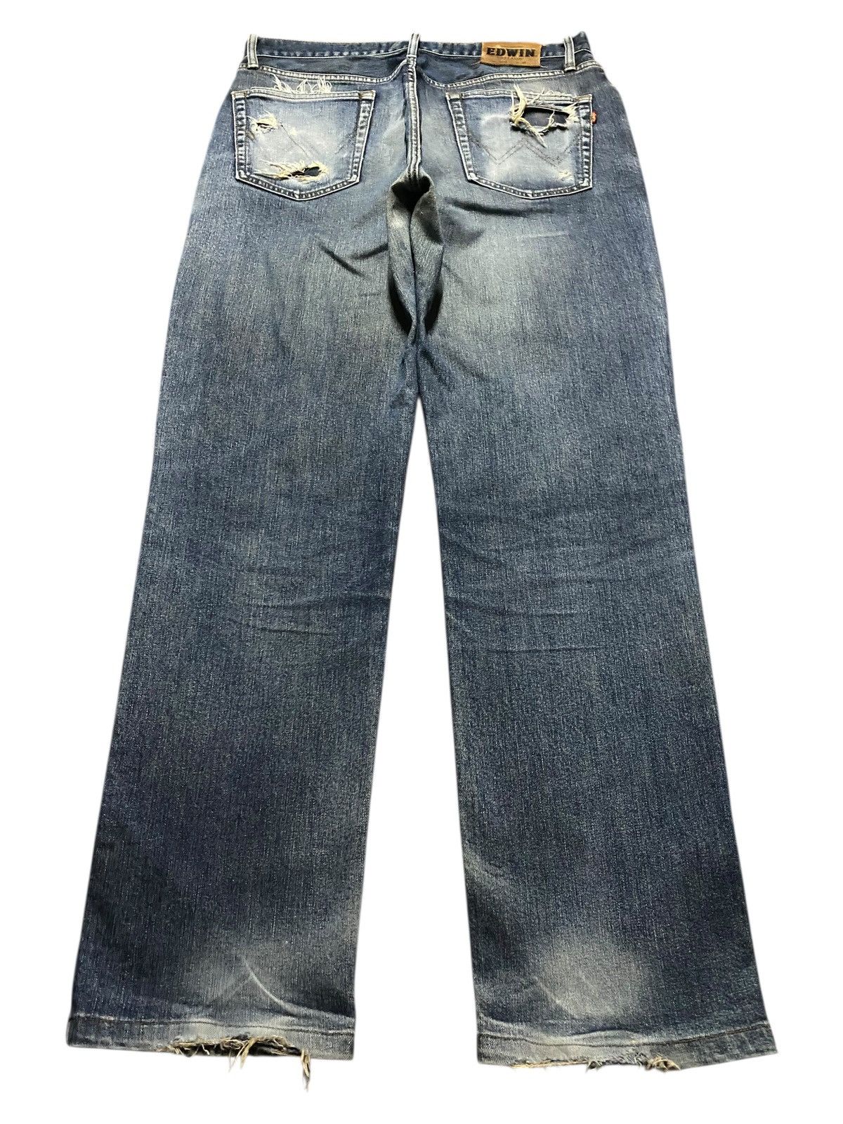 Junya Watanabe Vintage Japanese Brand Edwin Us Classic Distressed Jeans Size US 34 / EU 50 - 2 Thumbnail