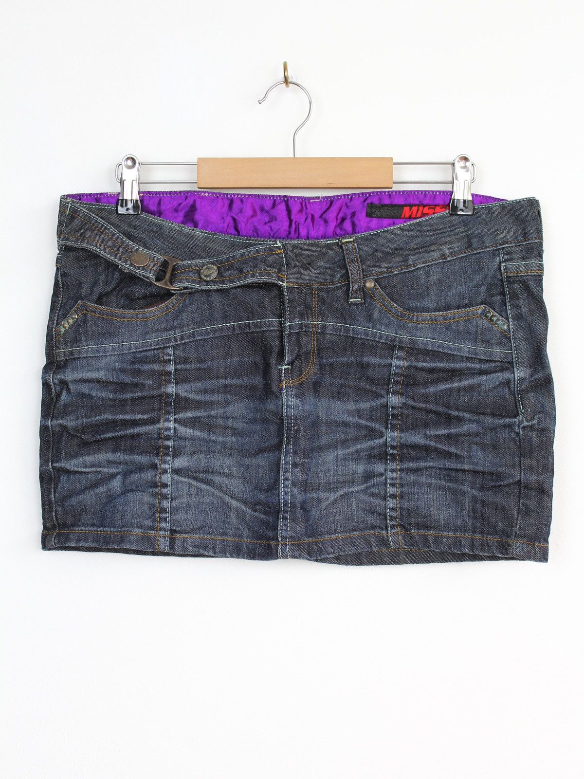 Miss Sixty Vintage y2k Denim Mini Skirt