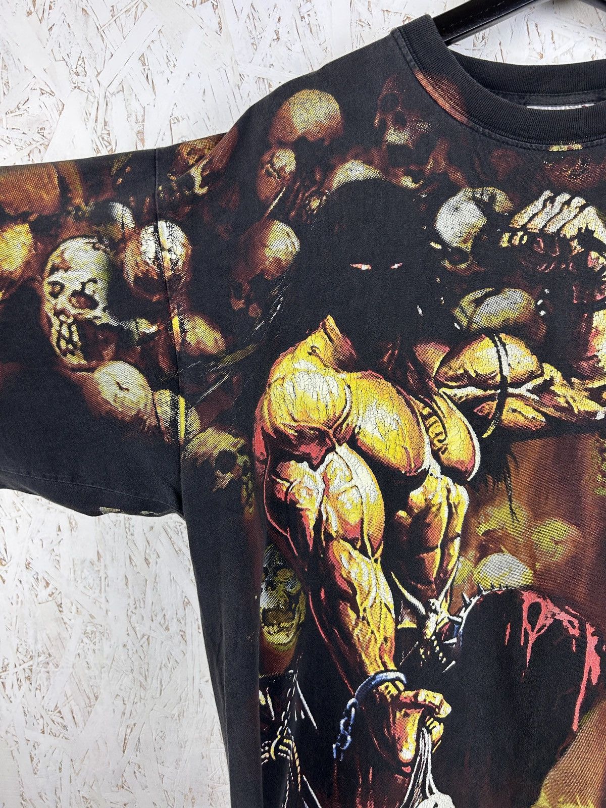 Band Tees 90s Vintage Manowar Agony & Ecstasy 1992 AOP T-Shirt Size US XL / EU 56 / 4 - 3 Thumbnail