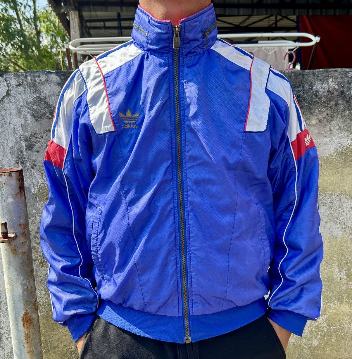Vintage Vintage 90s Adidas Japan Descente Zipper Bomber Jacket Size US L / EU 52-54 / 3 - 17 Thumbnail