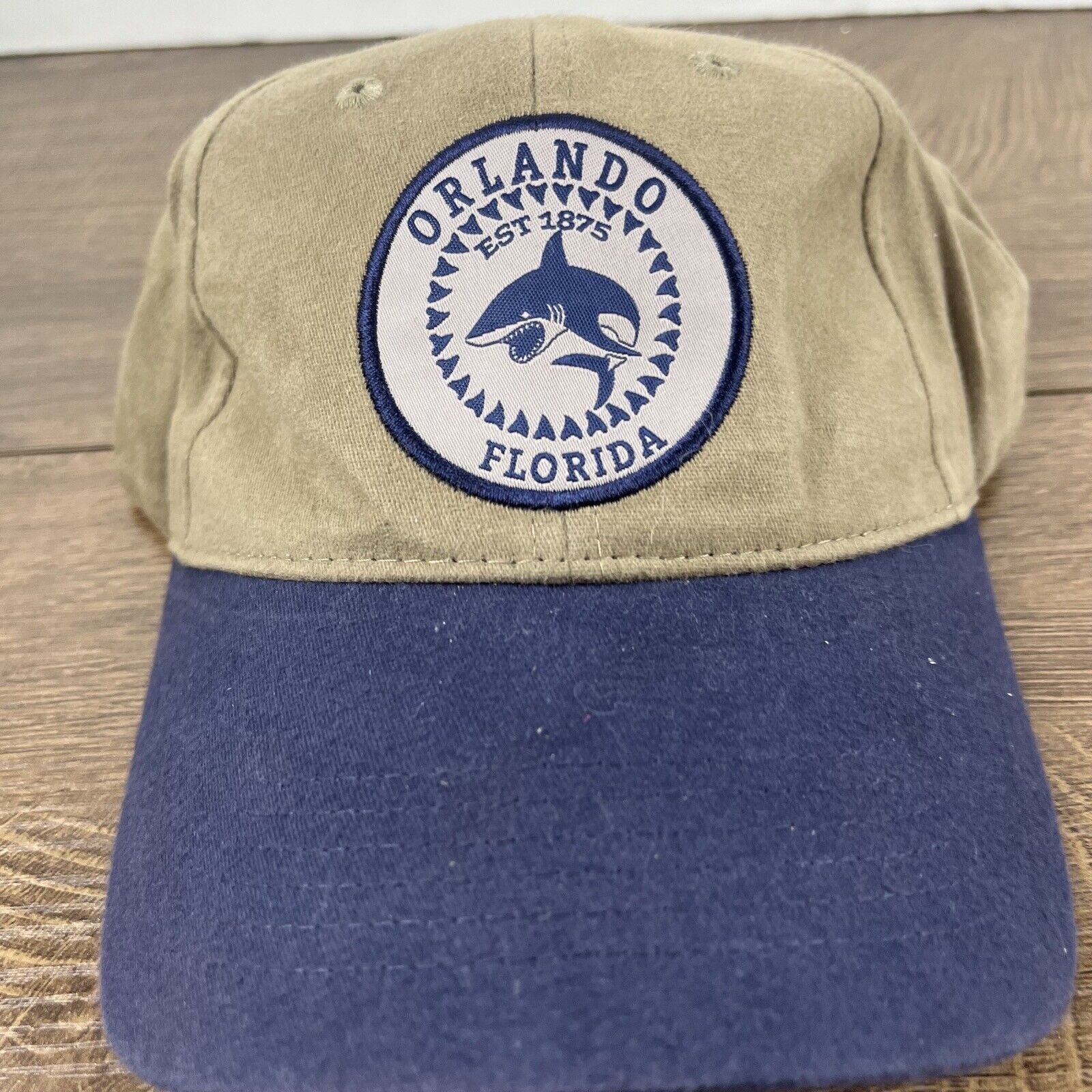Other Orlando Florida Hat Shark Hat Adjustable Hat Tan Brown Hat A Size ONE SIZE - 6 Thumbnail