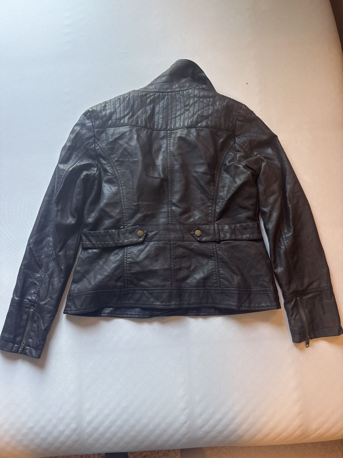 Other Vintage Roz&Ali Womens Moto Jacket Size M / US 6-8 / IT 42-44 - 2 Thumbnail