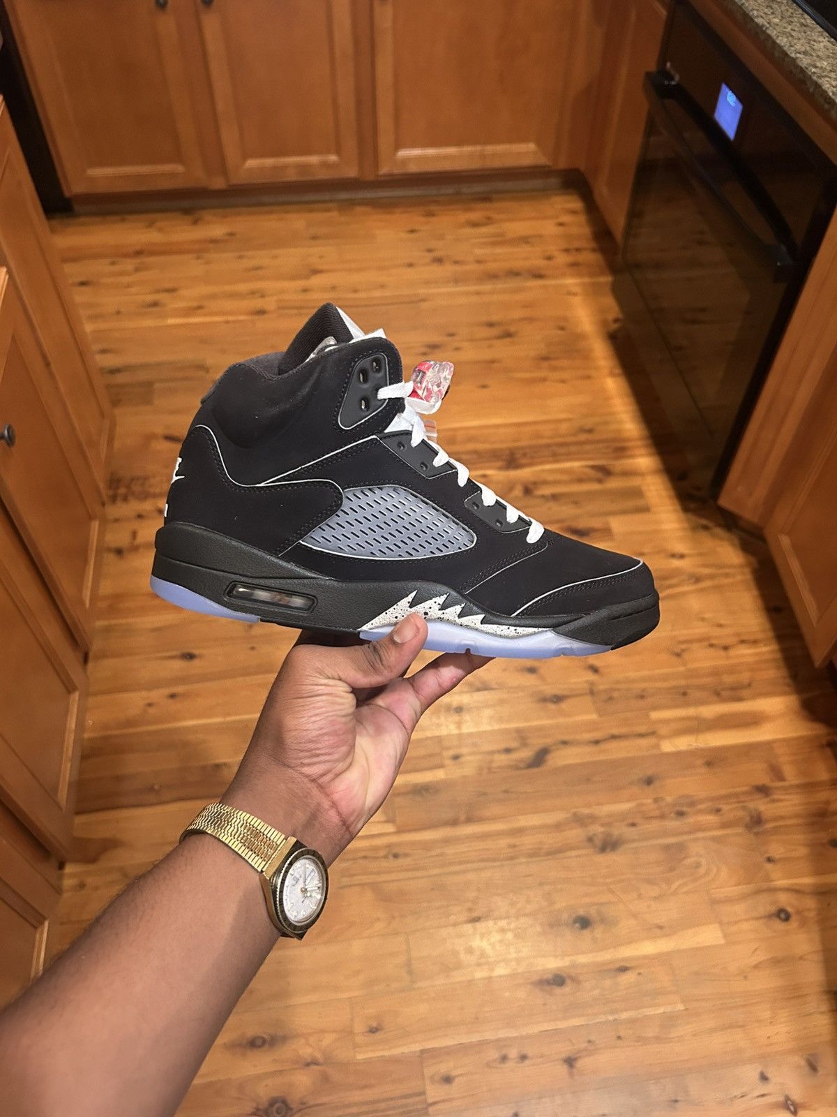 Jordan Brand Jordan 5 retro OG Black Metallic Reimagined Size US 10 / EU 43 - 1 Thumbnail