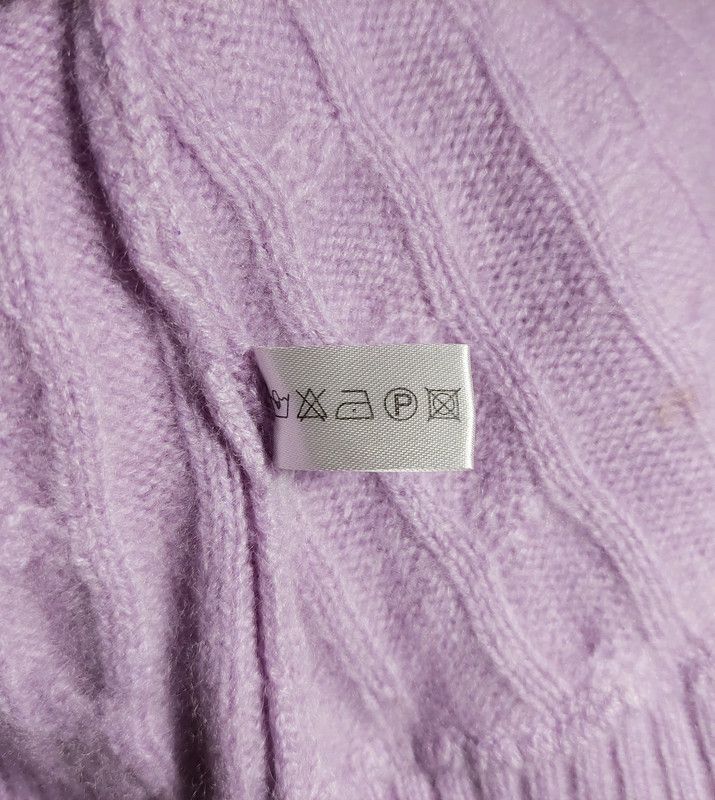 Vintage 100% cashmere sweater light purple luxury soft unique Size XL / US 12-14 / IT 48-50 - 6 Thumbnail