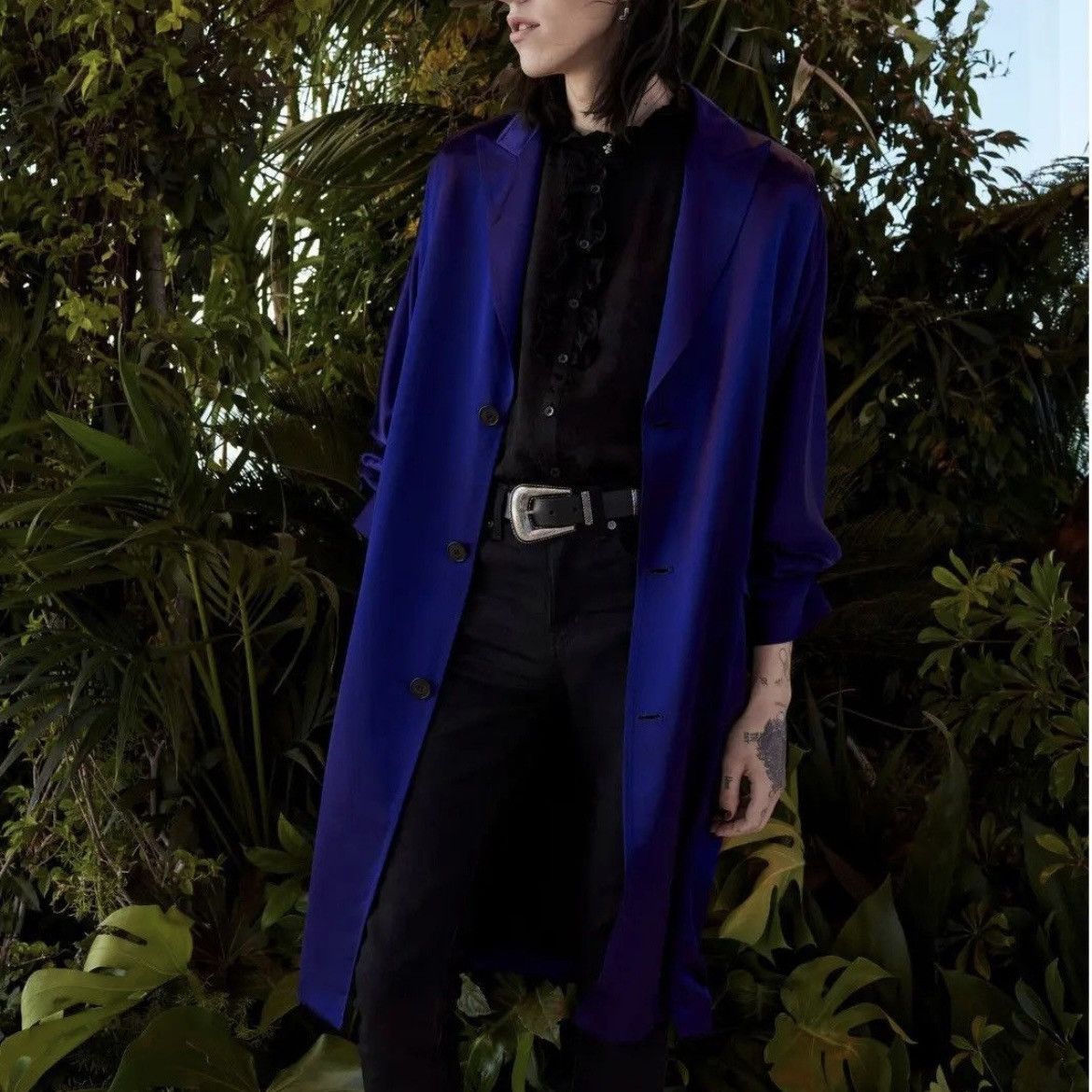 Saint Laurent Paris Saint Laurent Satin Overcoat Size US M / EU 48-50 / 2 - 5 Thumbnail