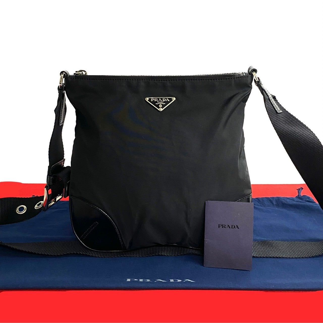 Prada Shoulder Bag Black Nylon