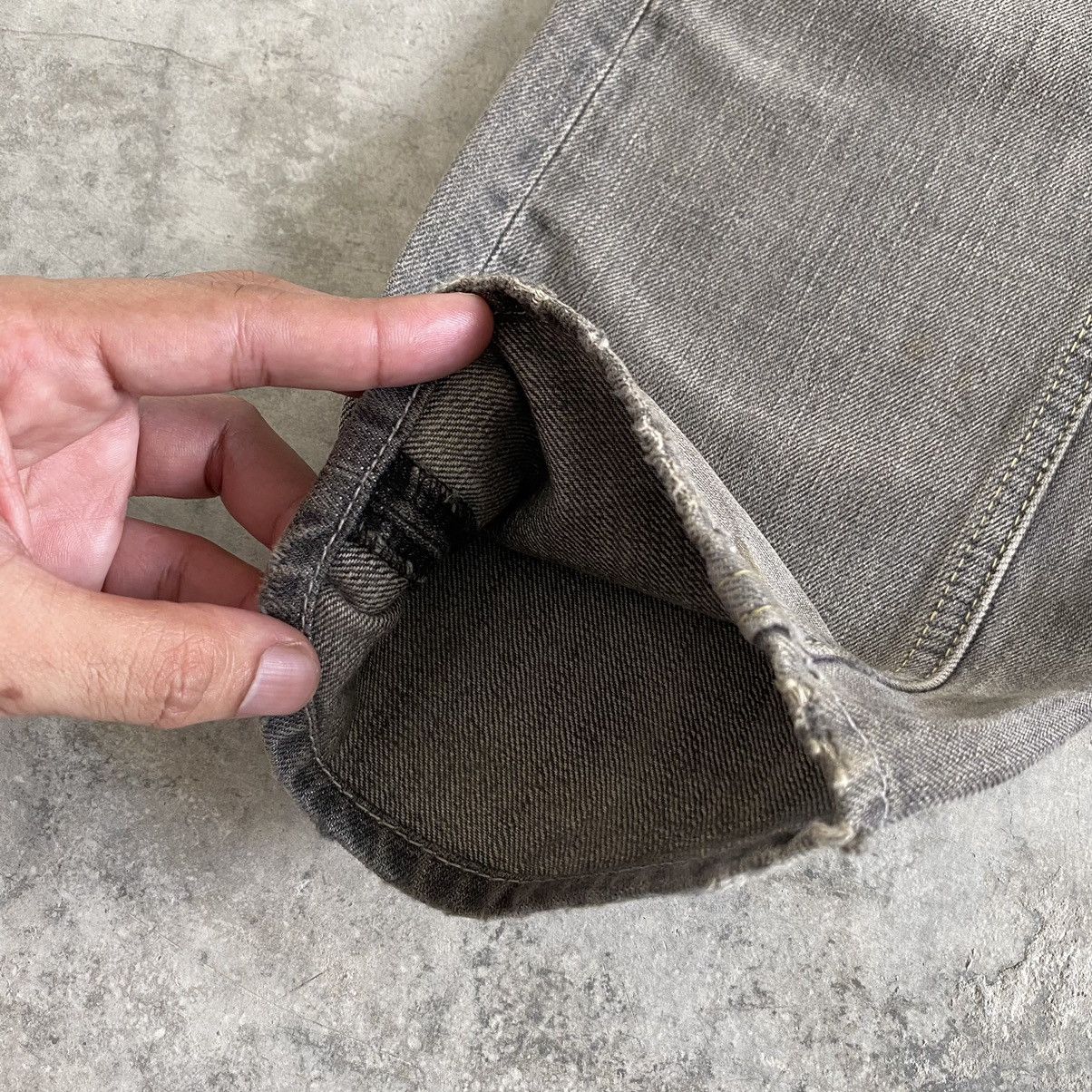 Japanese Brand Vintage Vibgyor Ash Grey Reworked Repaired Jeans Size US 28 / EU 44 - 7 Thumbnail