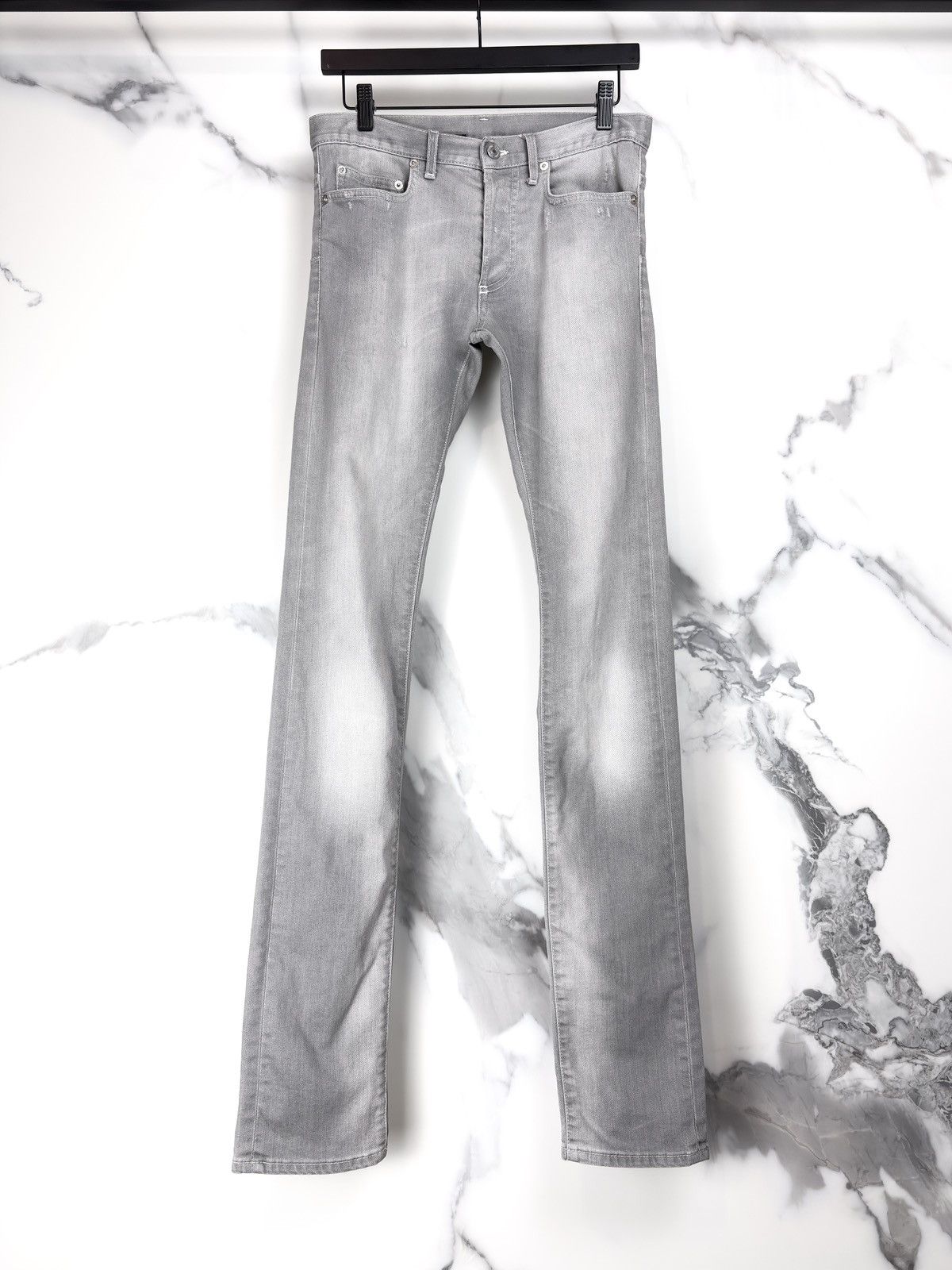 Dior Dior Homme Skinny Grey Washed Denim Jeans | Grailed