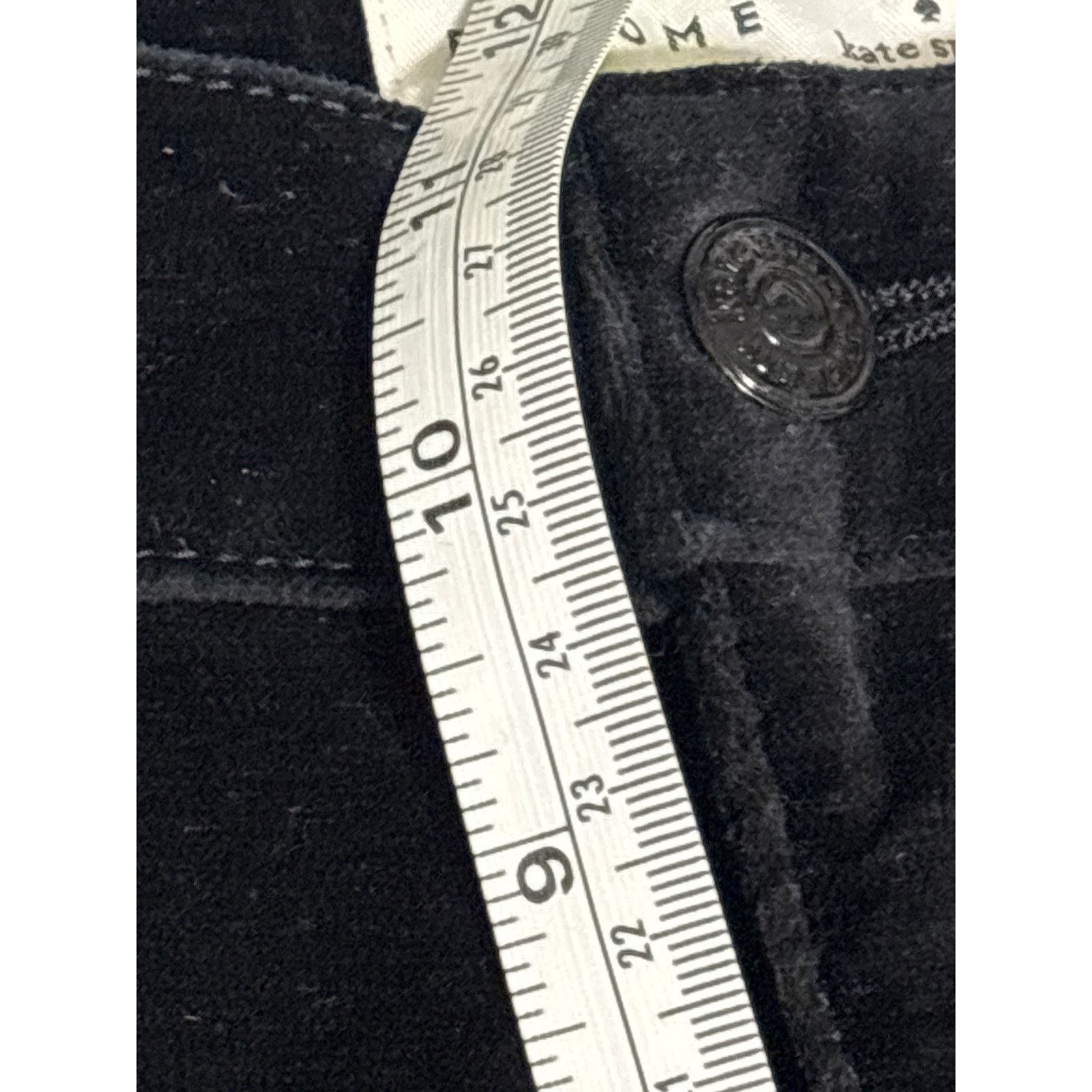 Kate Spade Broome Street Kate Spade Black Velvet Pants Size 30 Size 30" / US 8 / IT 44 - 8 Thumbnail
