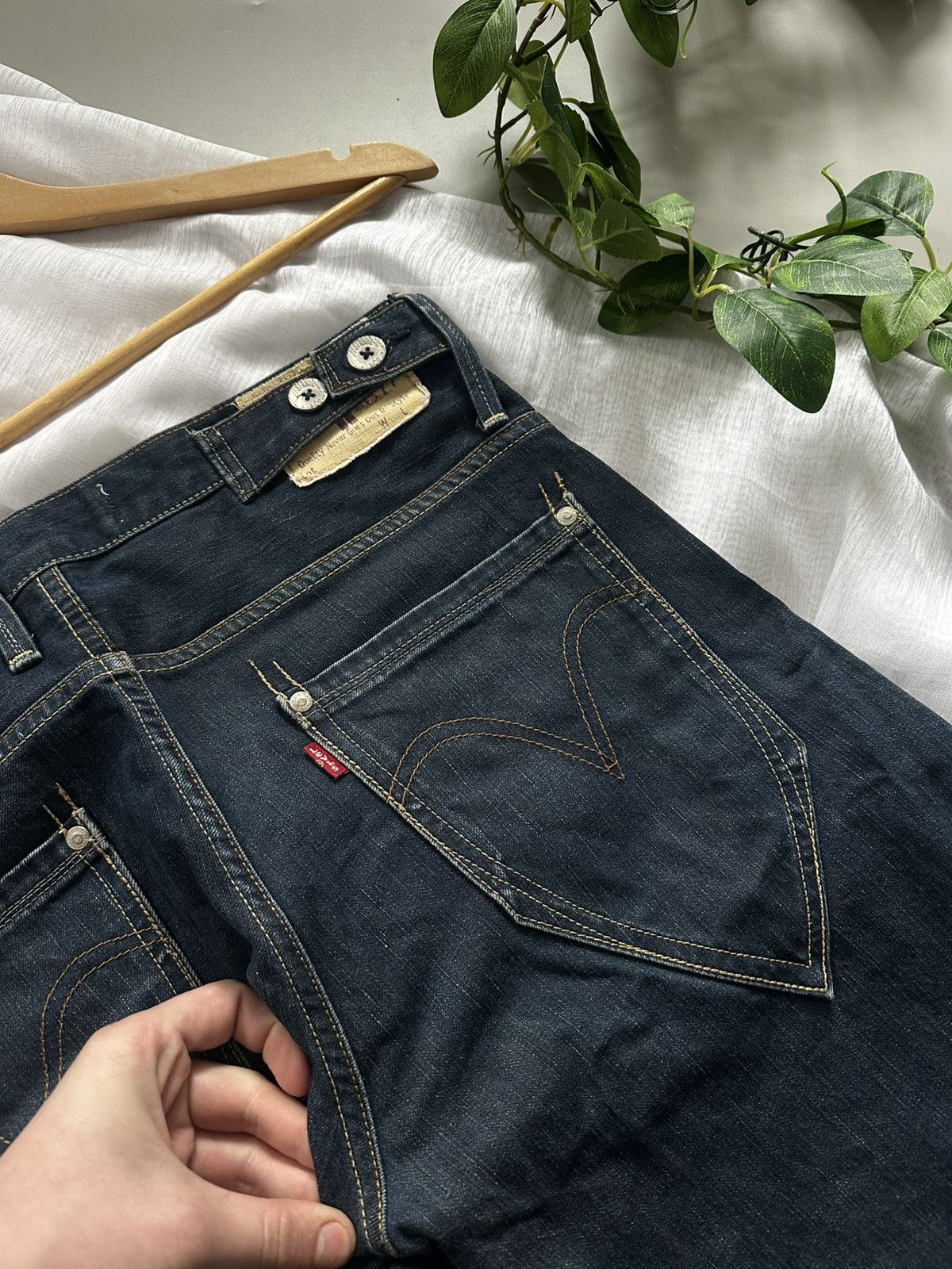 Levi's Vintage Clothing Archive Levi's Red Tab "Diamond Pocket" Custom Denim Size US 30 / EU 46 - 4 Thumbnail