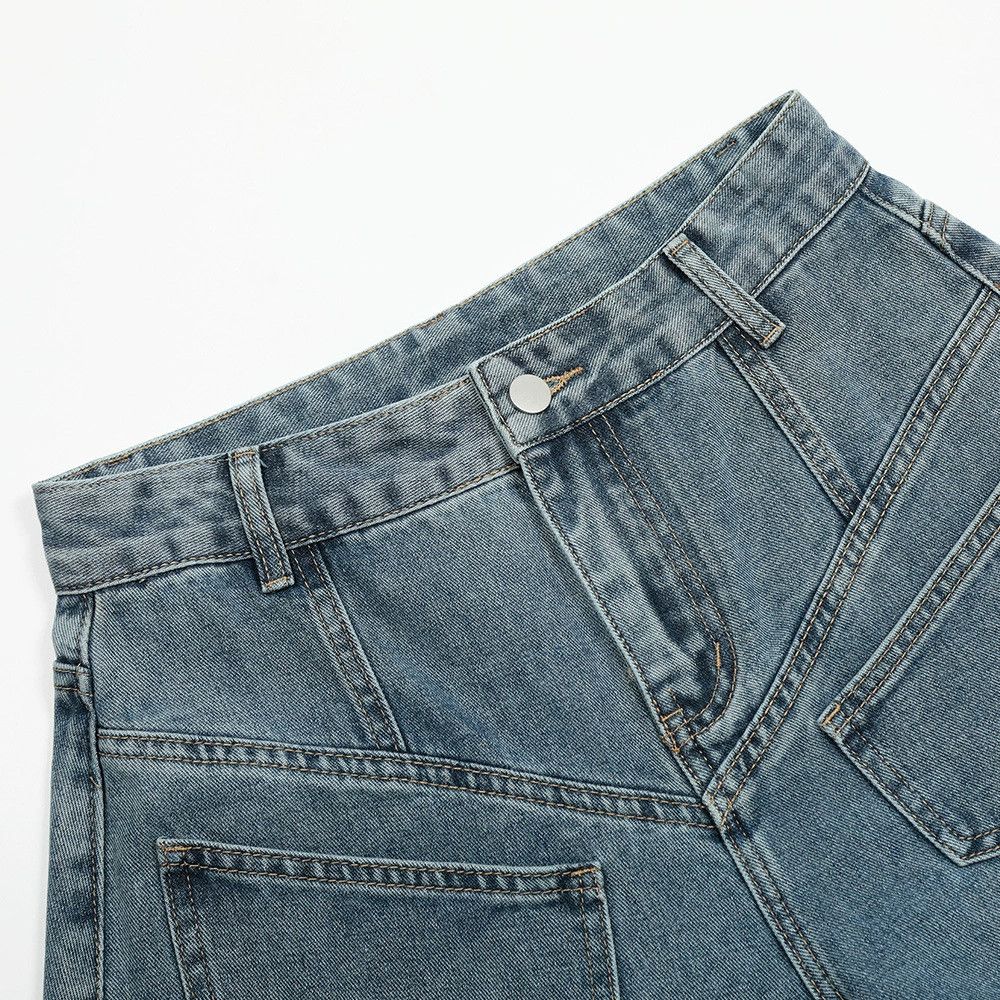Japanese Brand × Jean Men's loose street retro washed casual scimitar jeans Size US 32 / EU 48 - 3 Thumbnail